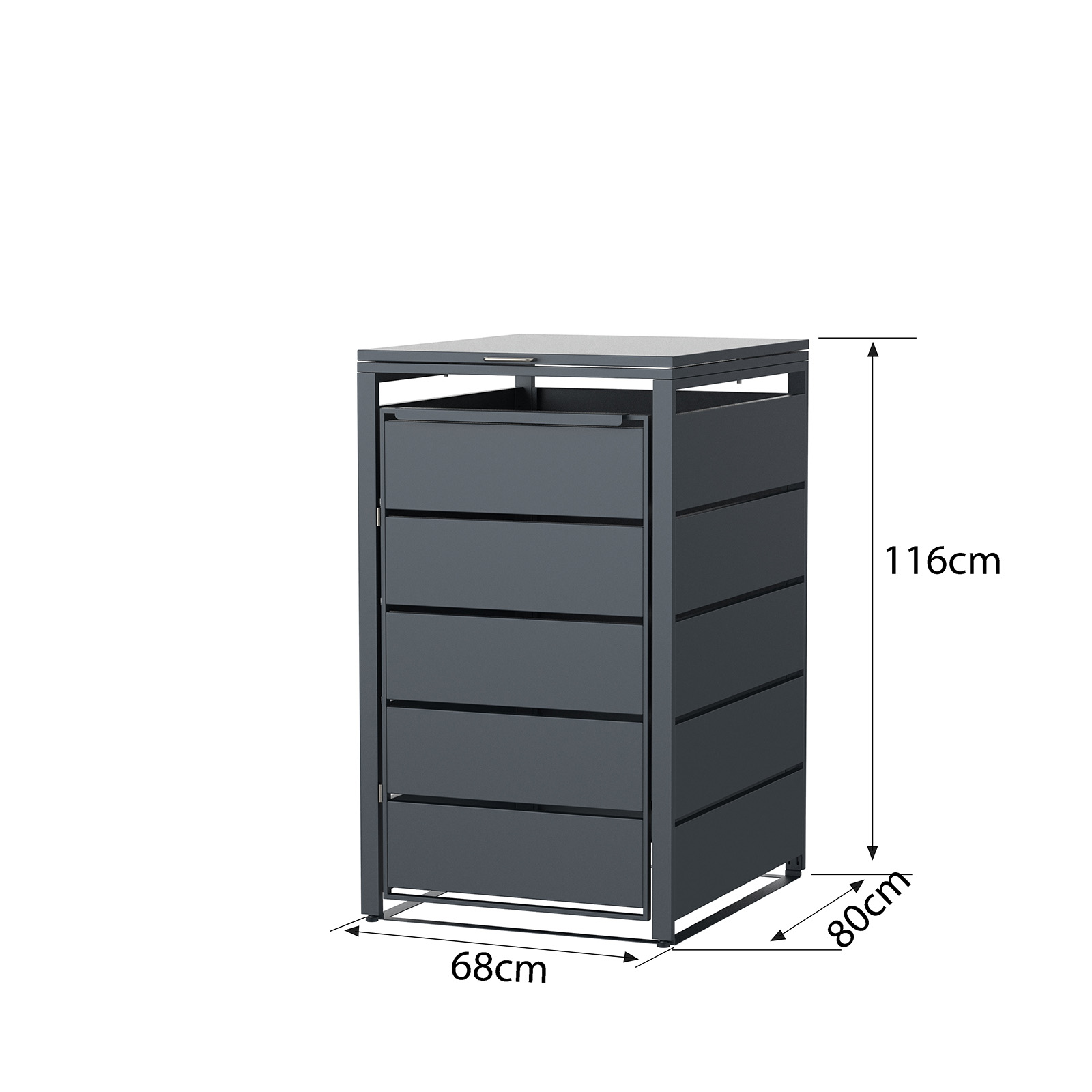 Mülltonnenbox Mülltonnenverkleidung 1er