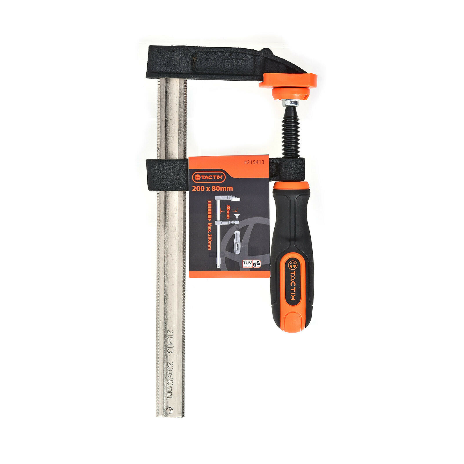 TACTIX Schraubzwinge F - 200 x 80 mm