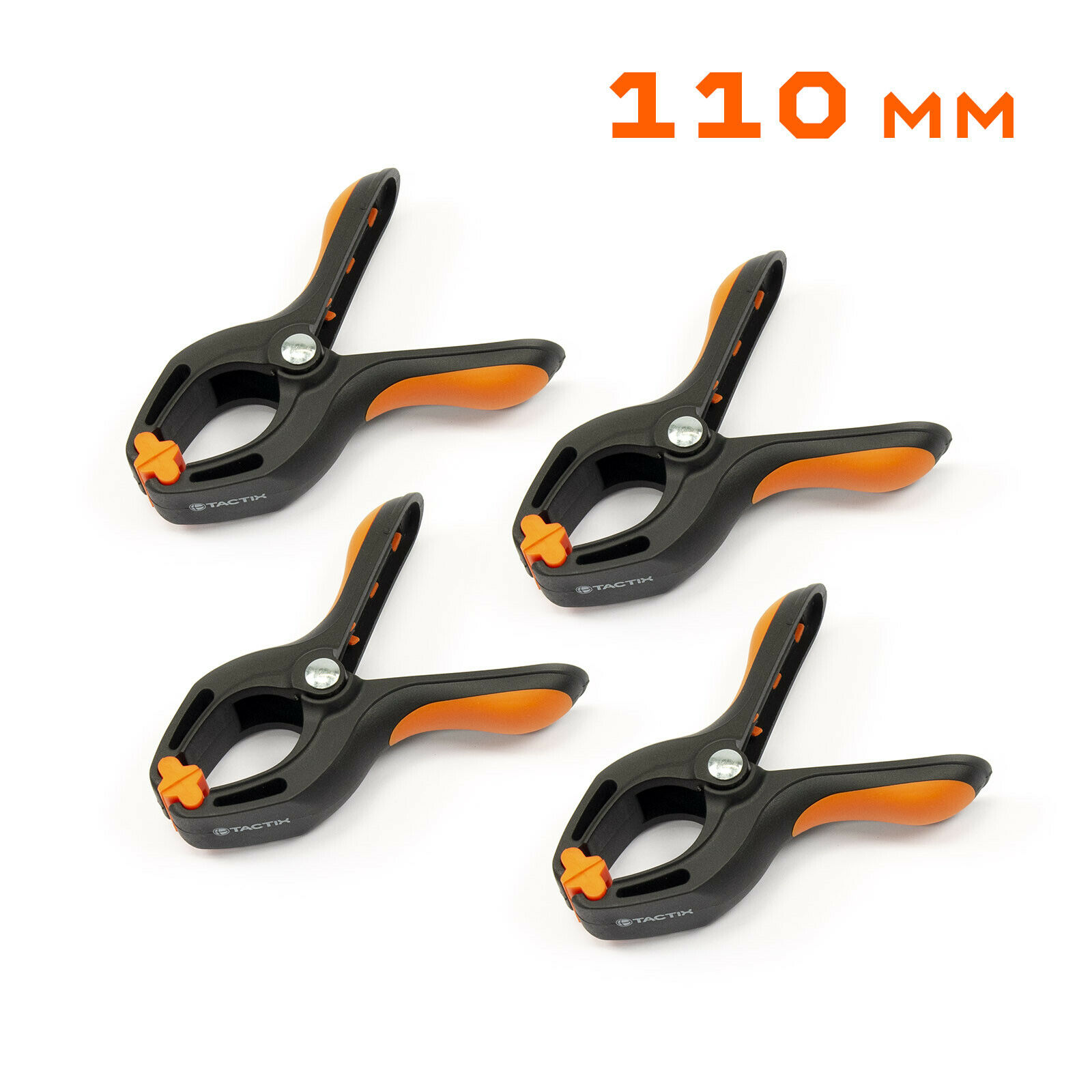 TACTIX Feder-Klemmzwingen-Set 110 mm - 4tlg.