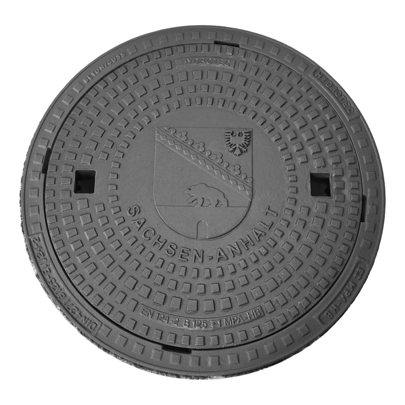HYDROTEC Schachtabdeckung Länderwappen Sachsen-Anhalt B125