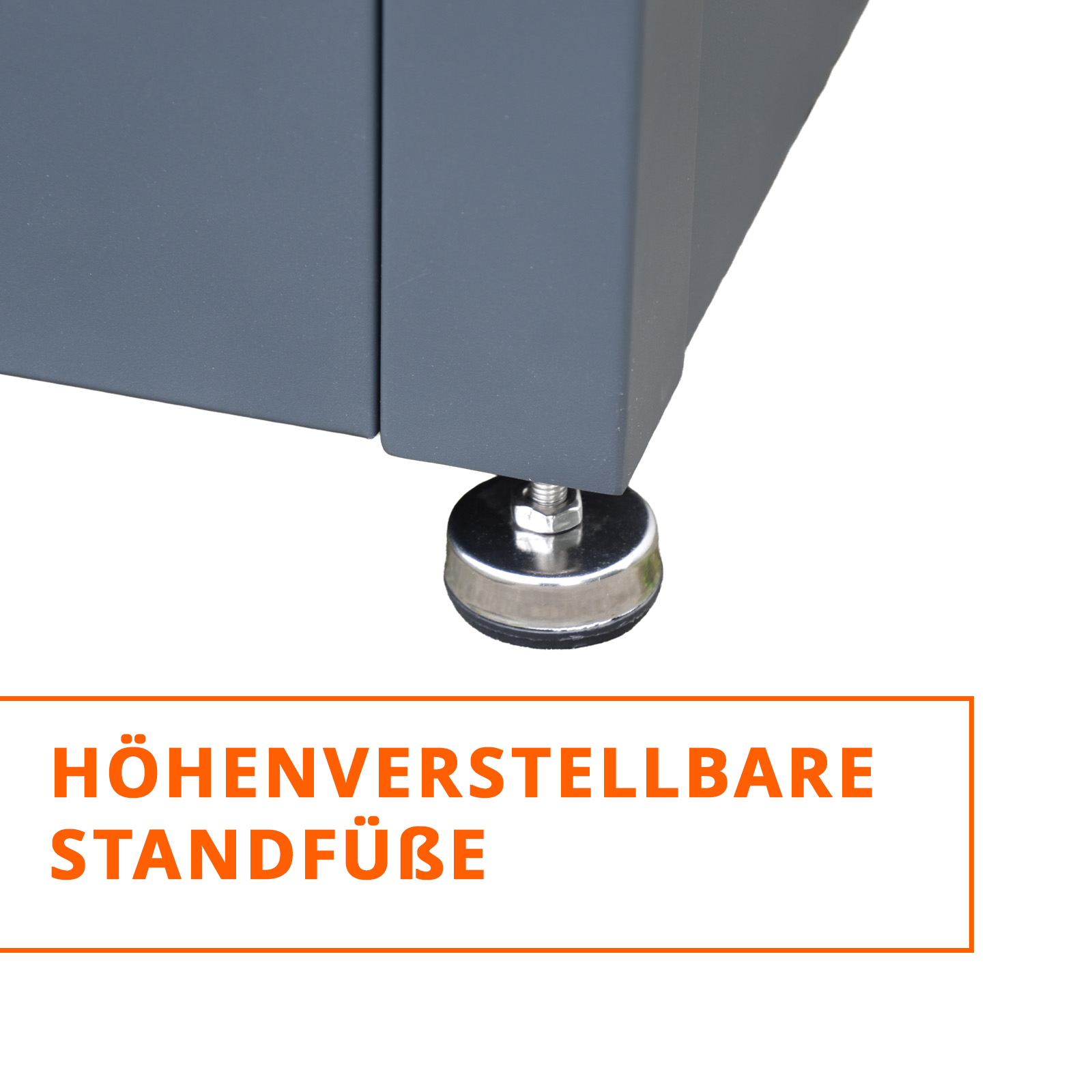 XXL Gartenbox aus Metall 185 x 85 x 69 cm