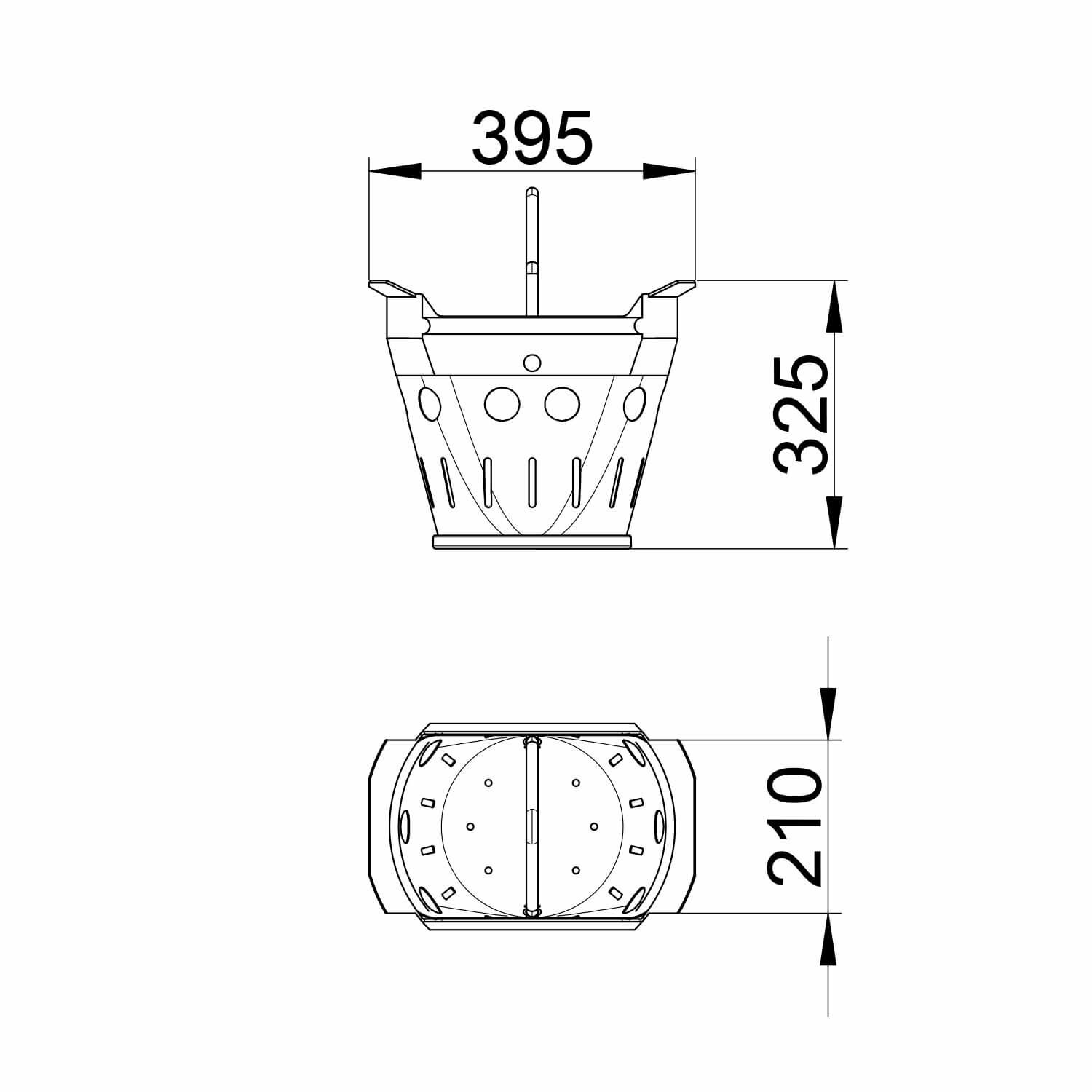 Schlammeimer DIN4052-D1 kurze eckige Form aus verzinktem Stahlblech Schlammeimer DIN4052-D1 kurze eckige Form aus verzinktem Stahlblech