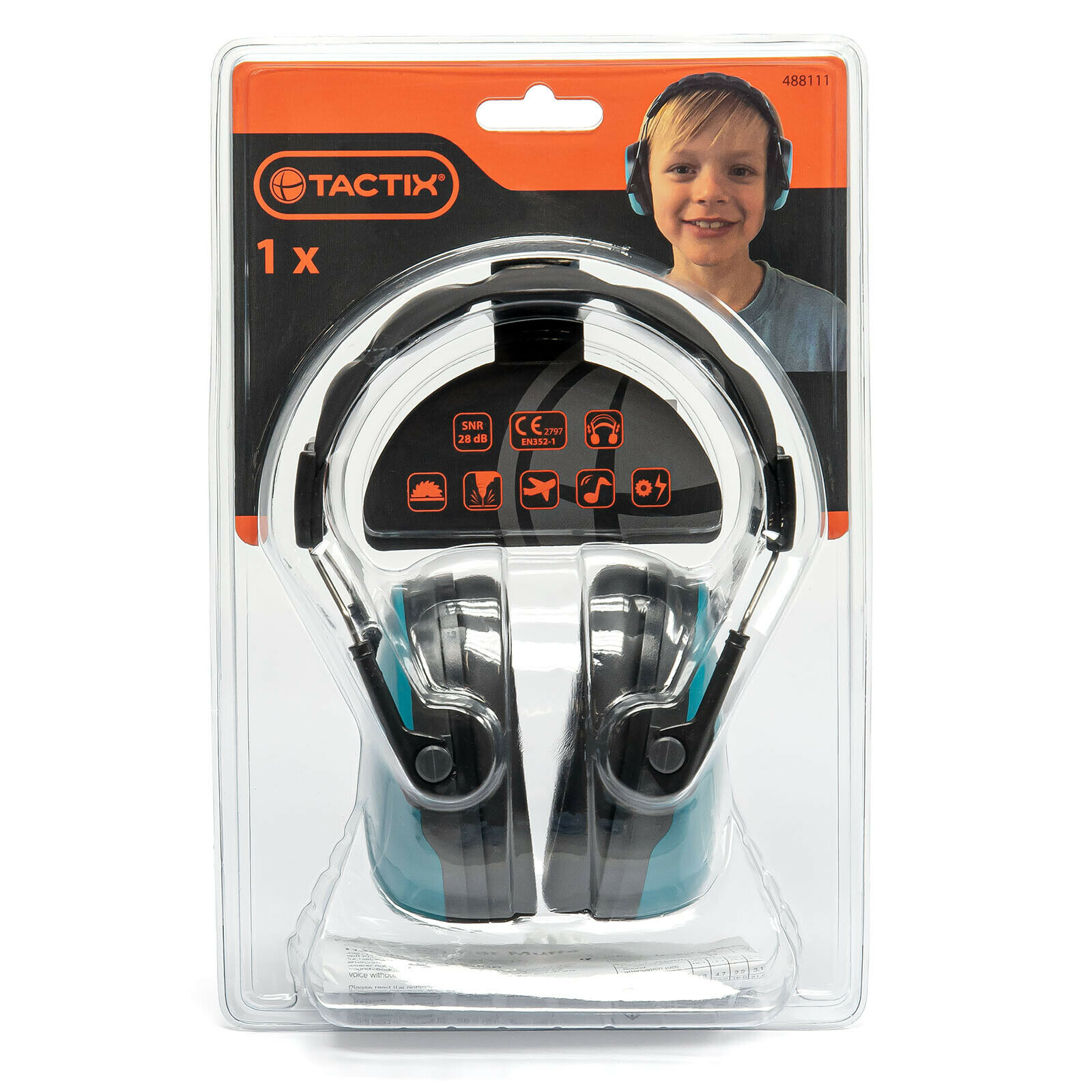 TACTIX Kinder Kapselgehörschutz Lärmschutz 2Farben gepolstert leicht CE-SNR29dB Blau TACTIX Kinder Kapselgehörschutz Lärmschutz 2Farben gepolstert leicht CE-SNR29dB Blau