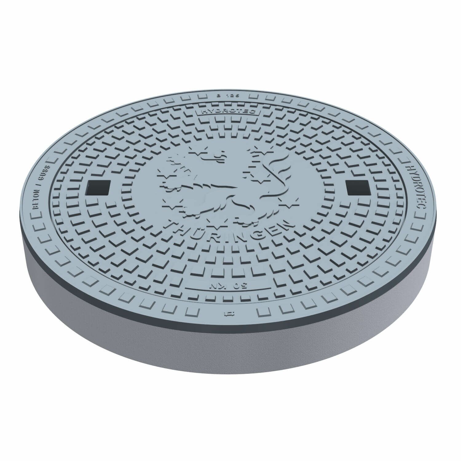 HYDROTEC Schachtabdeckung Länderwappen Thüringen 50kN