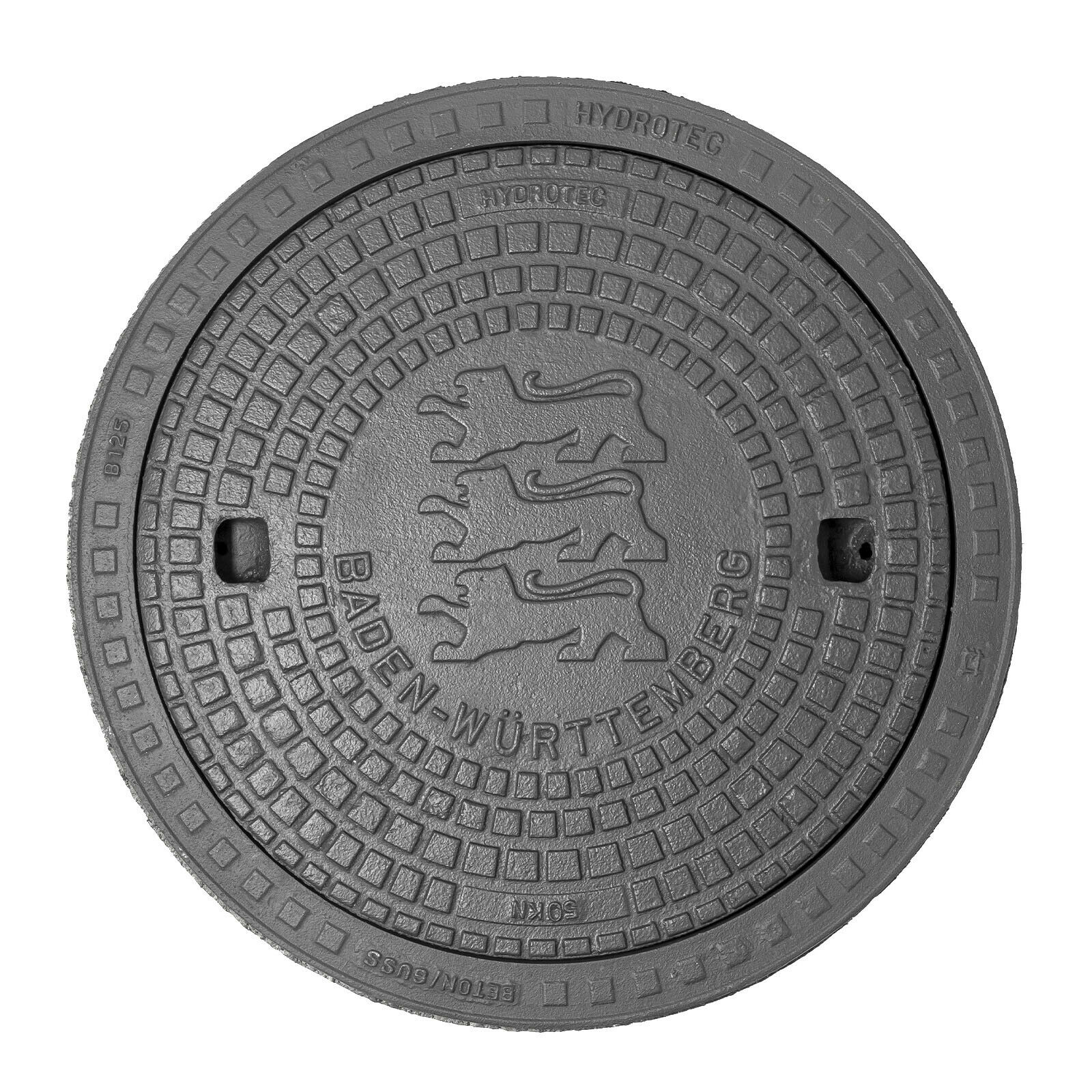 HYDROTEC Schachtabdeckung Länderwappen Baden-Württemberg 50kN HYDROTEC Schachtabdeckung Länderwappen Baden-Württemberg 50kN