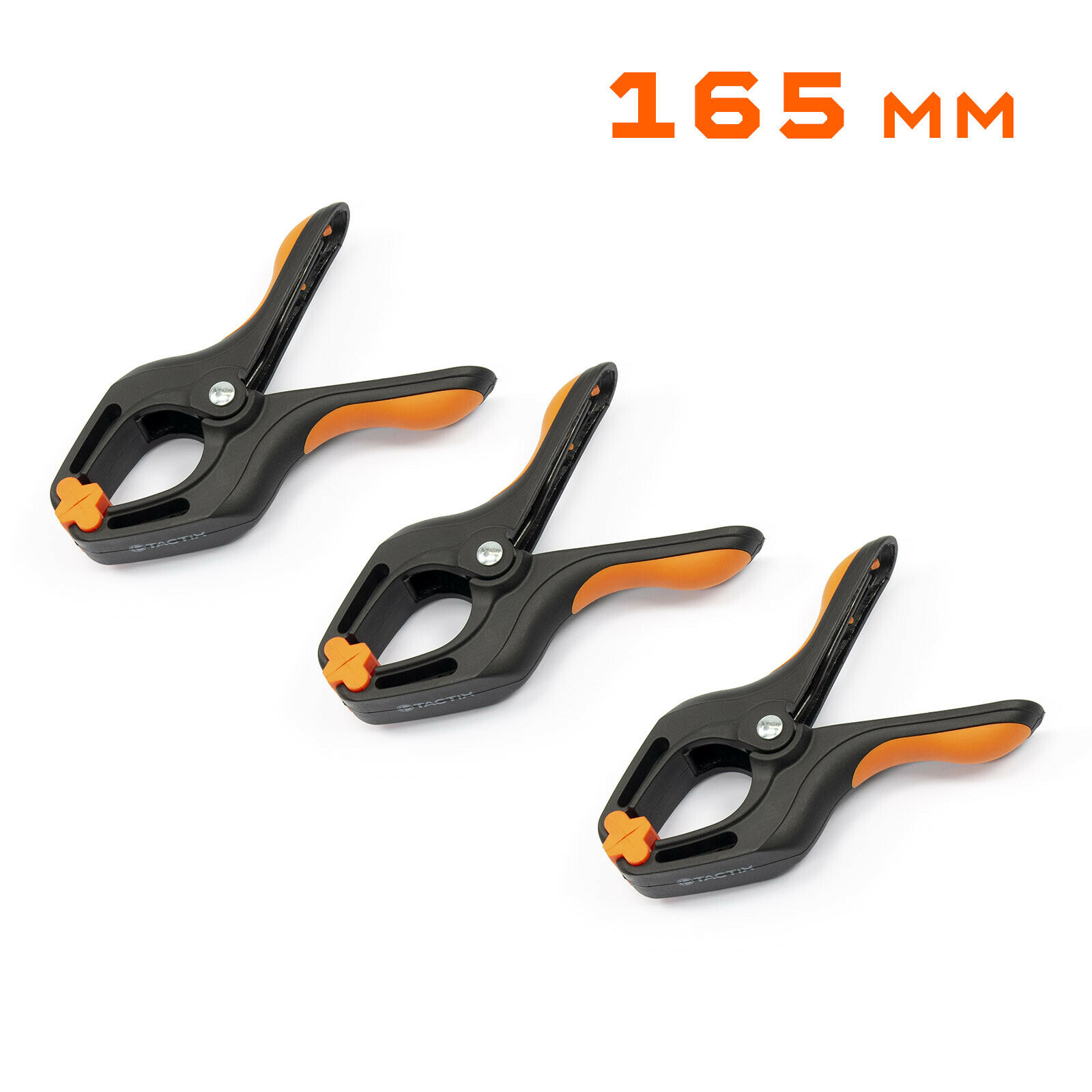 TACTIX Feder-Klemmzwingen-Set 165 mm - 3tlg.