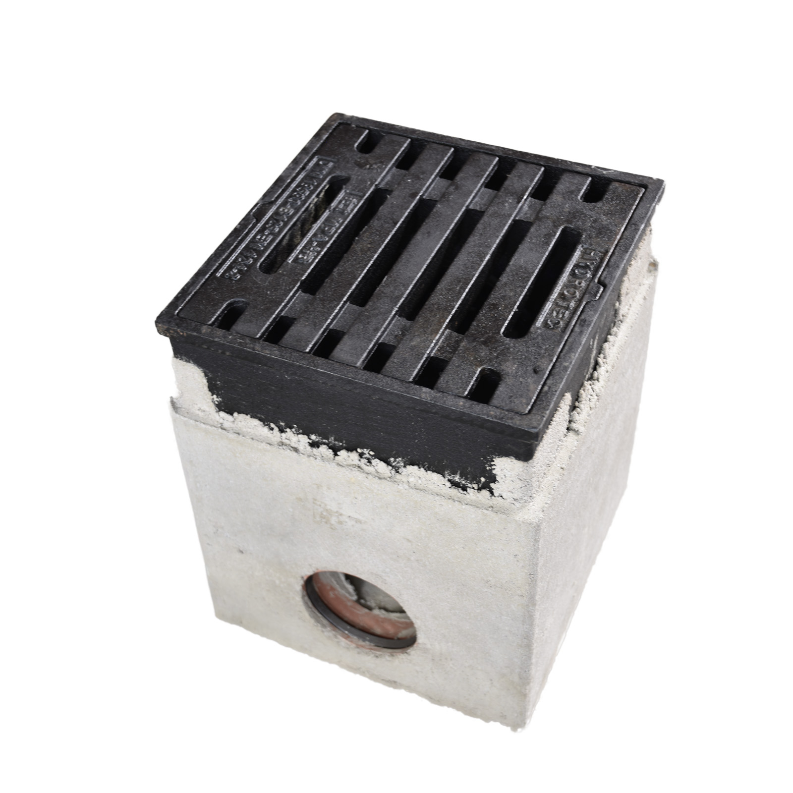 Hofsinkkasten B125 DN100 300x300 Pult Guss