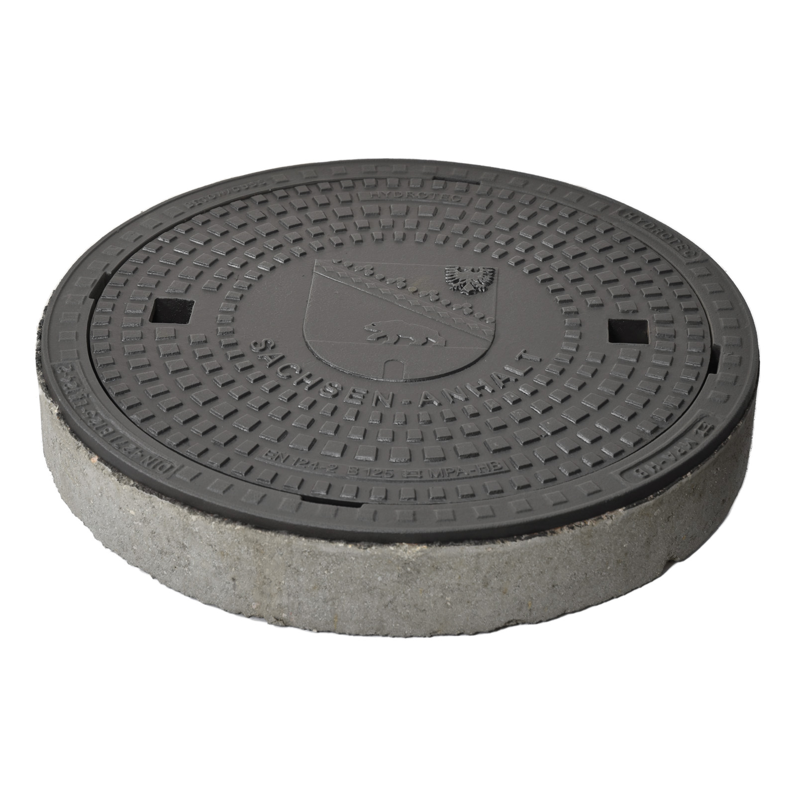 HYDROTEC Schachtabdeckung Länderwappen Sachsen-Anhalt B125