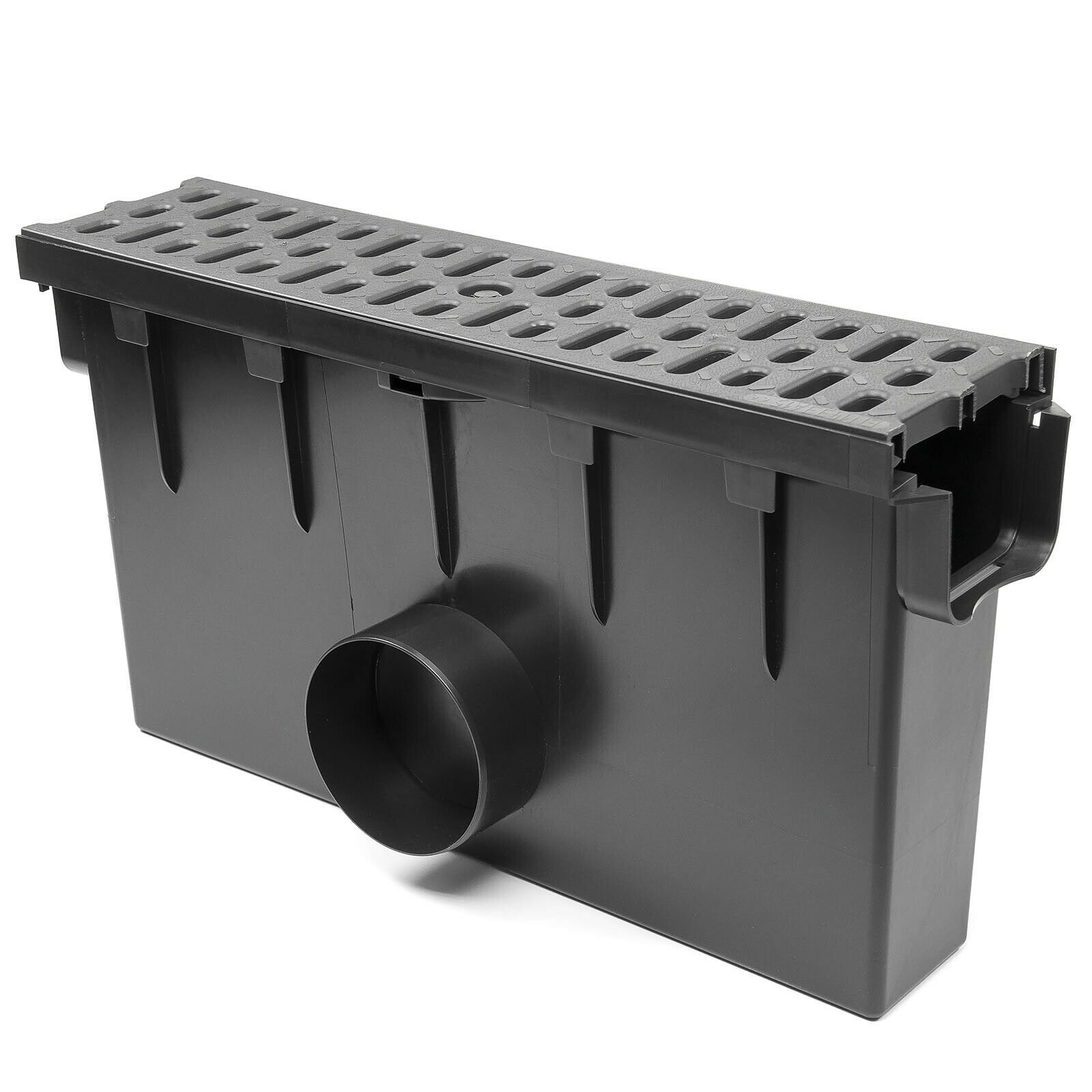 HYDROTEC Hofablaufkasten SELFLine Einlaufkasten mit Fangkorb A15 mit PP Gitter  HYDROTEC Hofablaufkasten SELFLine Einlaufkasten mit Fangkorb A15 mit PP Gitter
