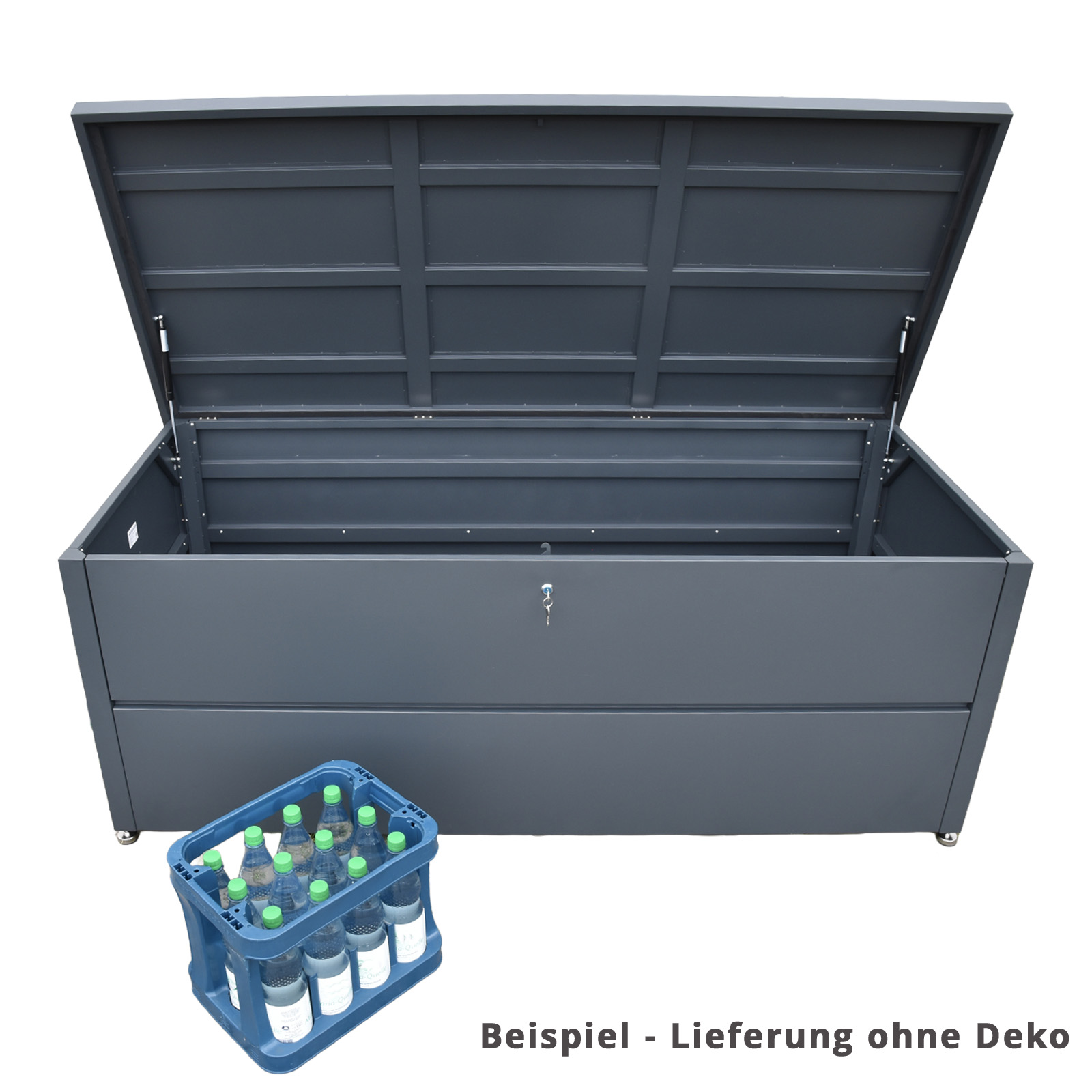 XXL Gartenbox aus Metall 185 x 85 x 69 cm