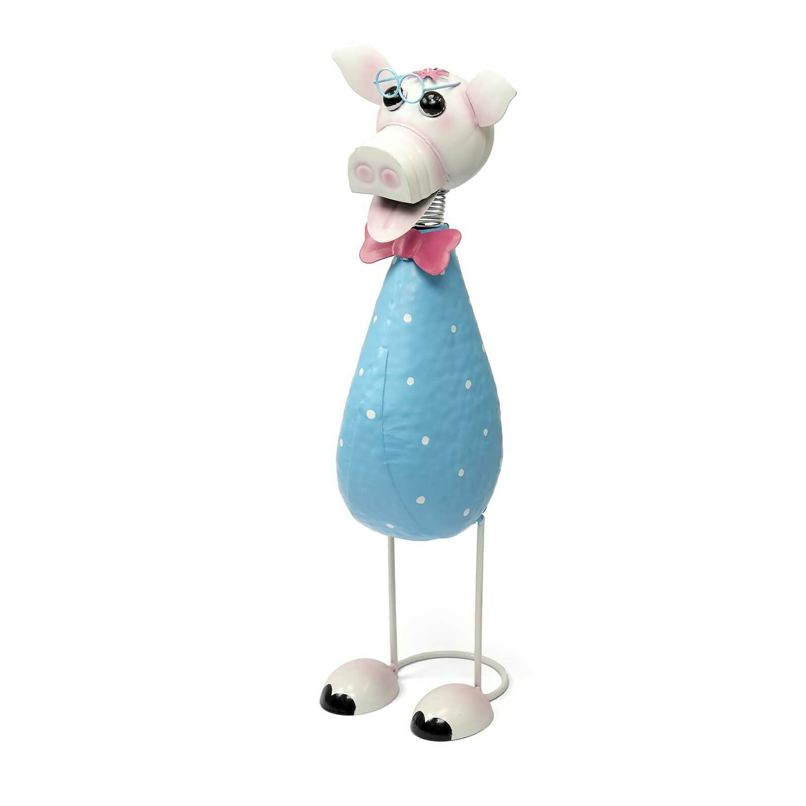 Deko-Tierfiguren aus Metall - Schwein