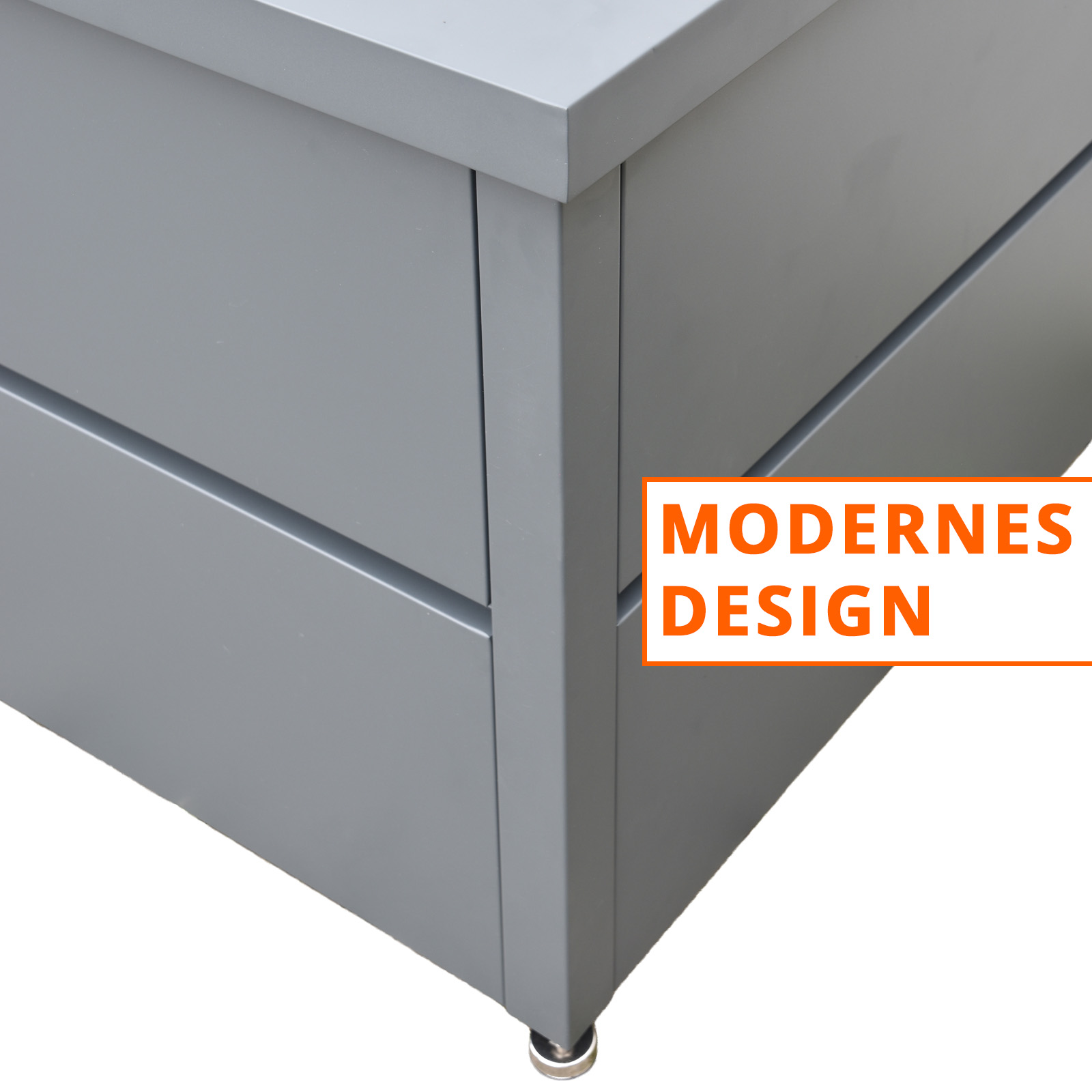 XXL Gartenbox aus Metall 185 x 85 x 69 cm