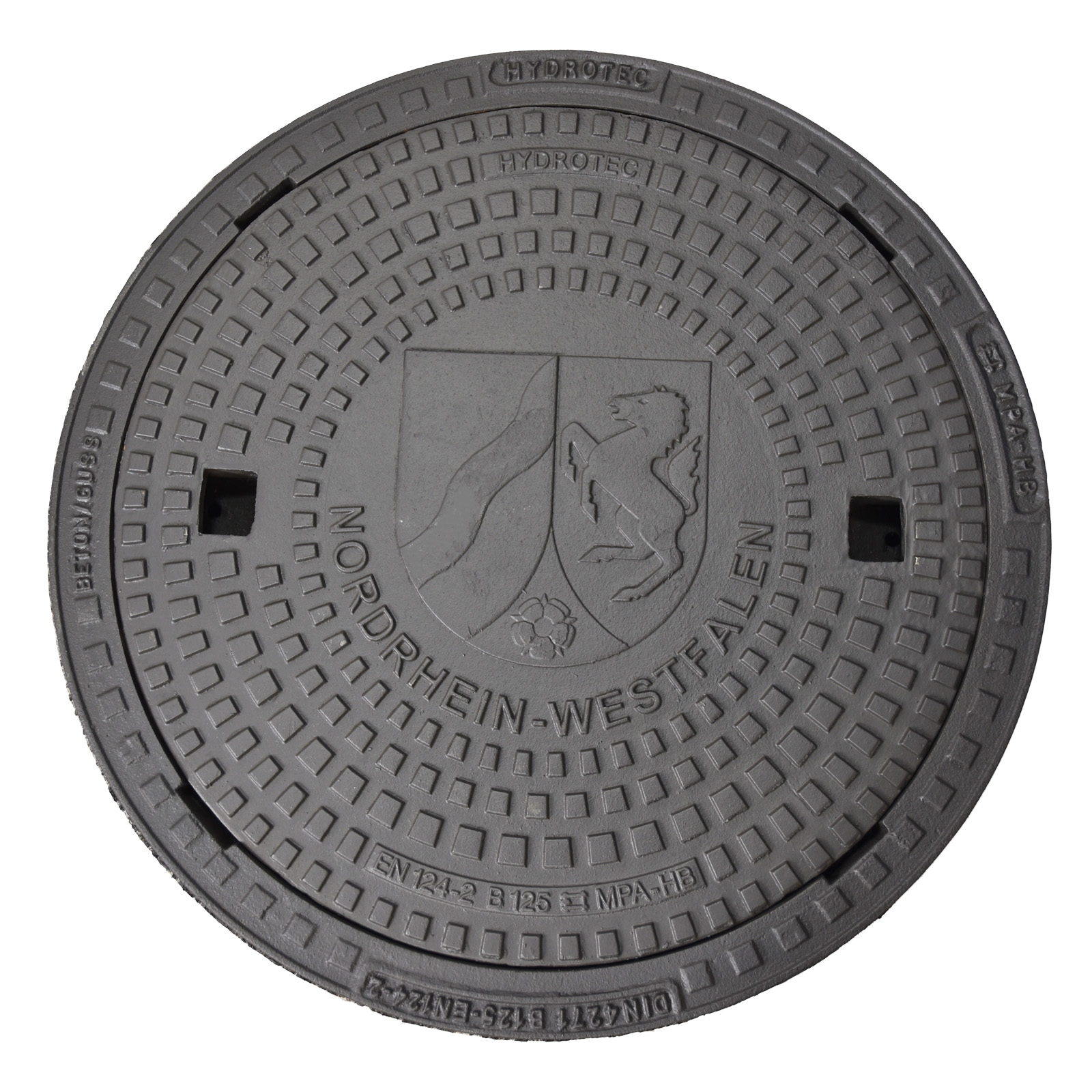 HYDROTEC Schachtabdeckung Länderwappen NRW B125 HYDROTEC Schachtabdeckung Länderwappen NRW B125