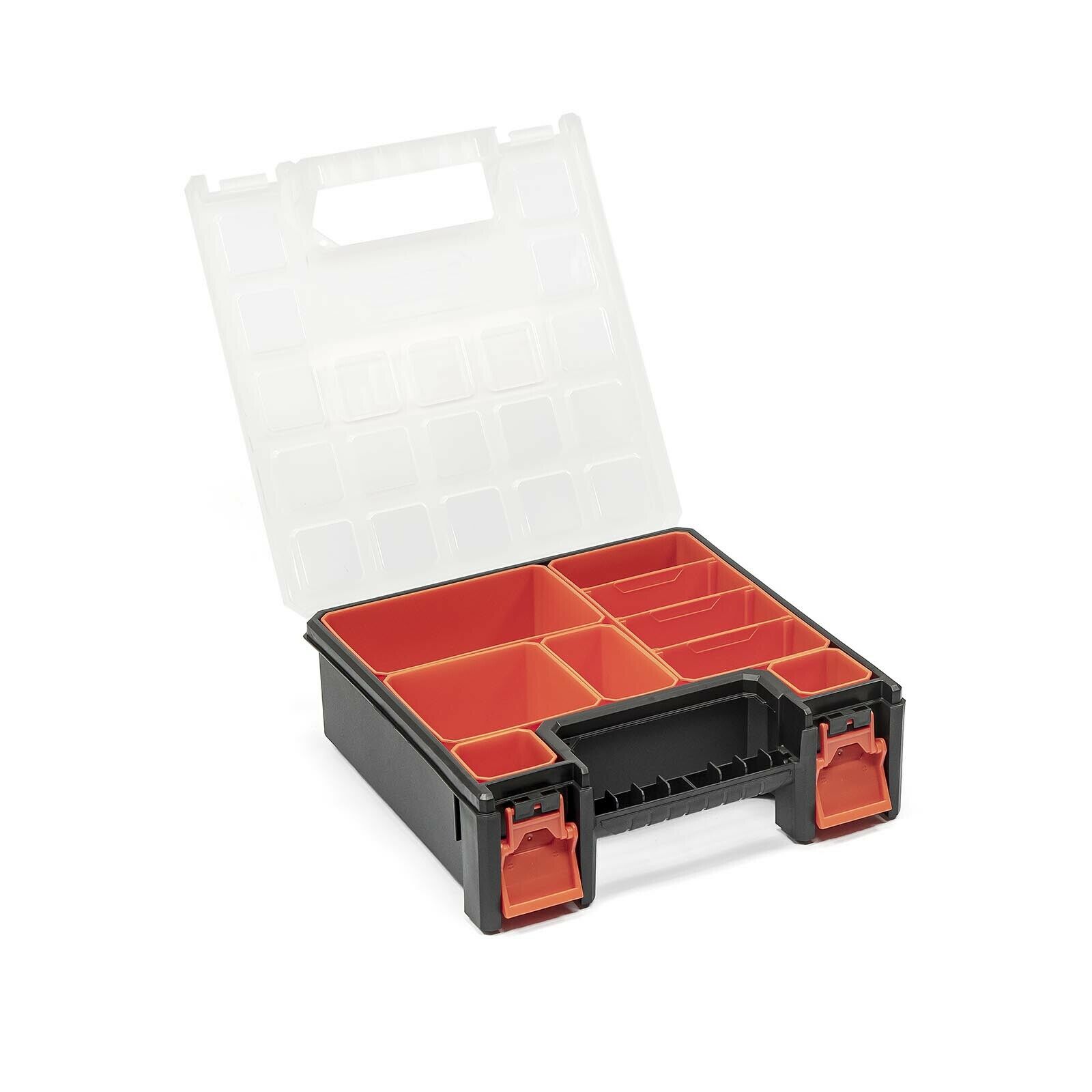 TACTIX Sortimentskoffer mit entnehmbaren Behältern - tief 29,5 cm