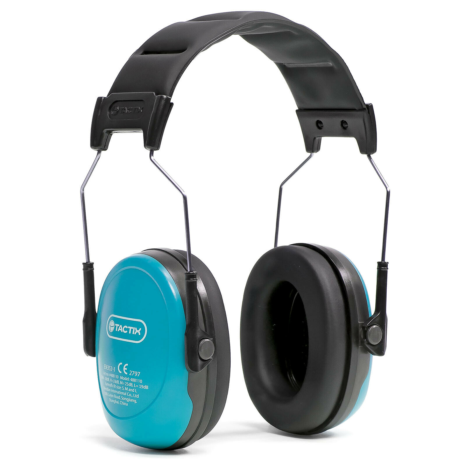 TACTIX Kinder Kapselgehörschutz Lärmschutz 2Farben gepolstert leicht CE-SNR29dB Blau
