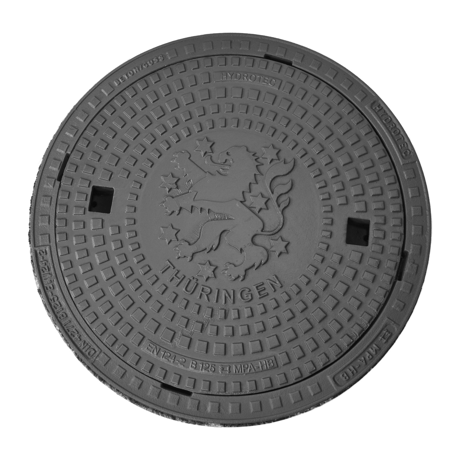 HYDROTEC Schachtabdeckung Länderwappen Thüringen B125