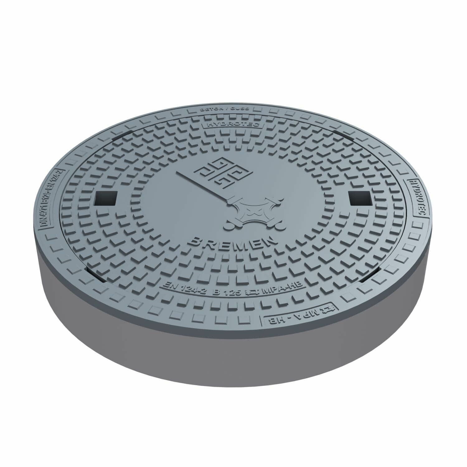 HYDROTEC Schachtabdeckung Länderwappen Bremen B125 HYDROTEC Schachtabdeckung Länderwappen Bremen B125