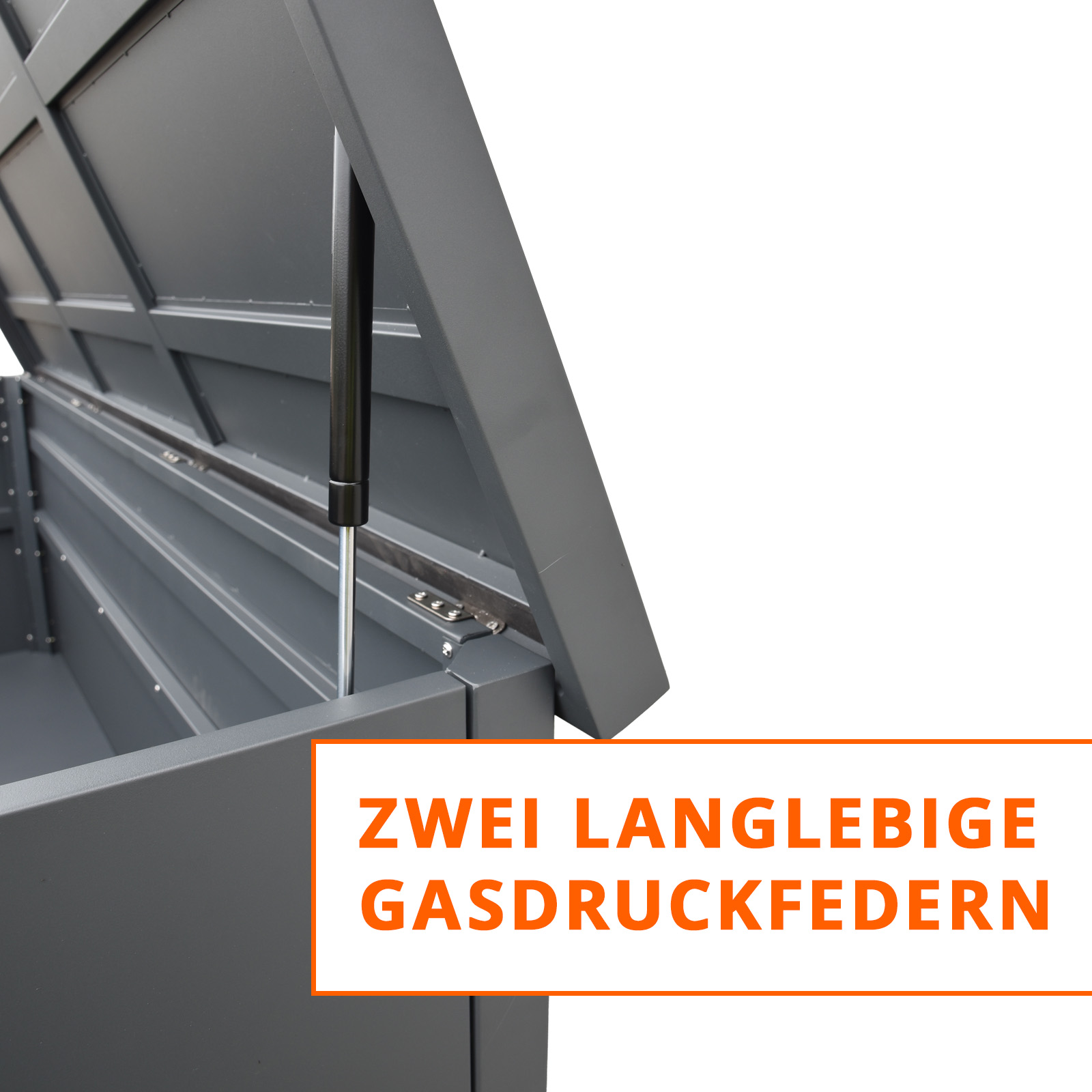 XXL Gartenbox aus Metall 185 x 85 x 69 cm