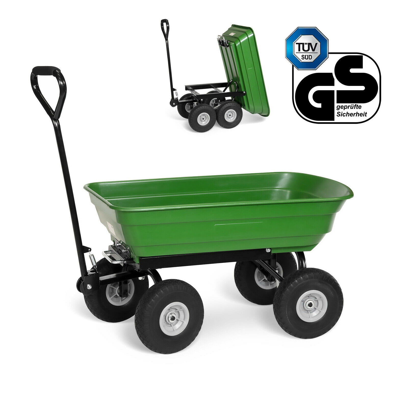 Transport- und Gartenwagen mit Kippfunktion Transport- und Gartenwagen mit Kippfunktion