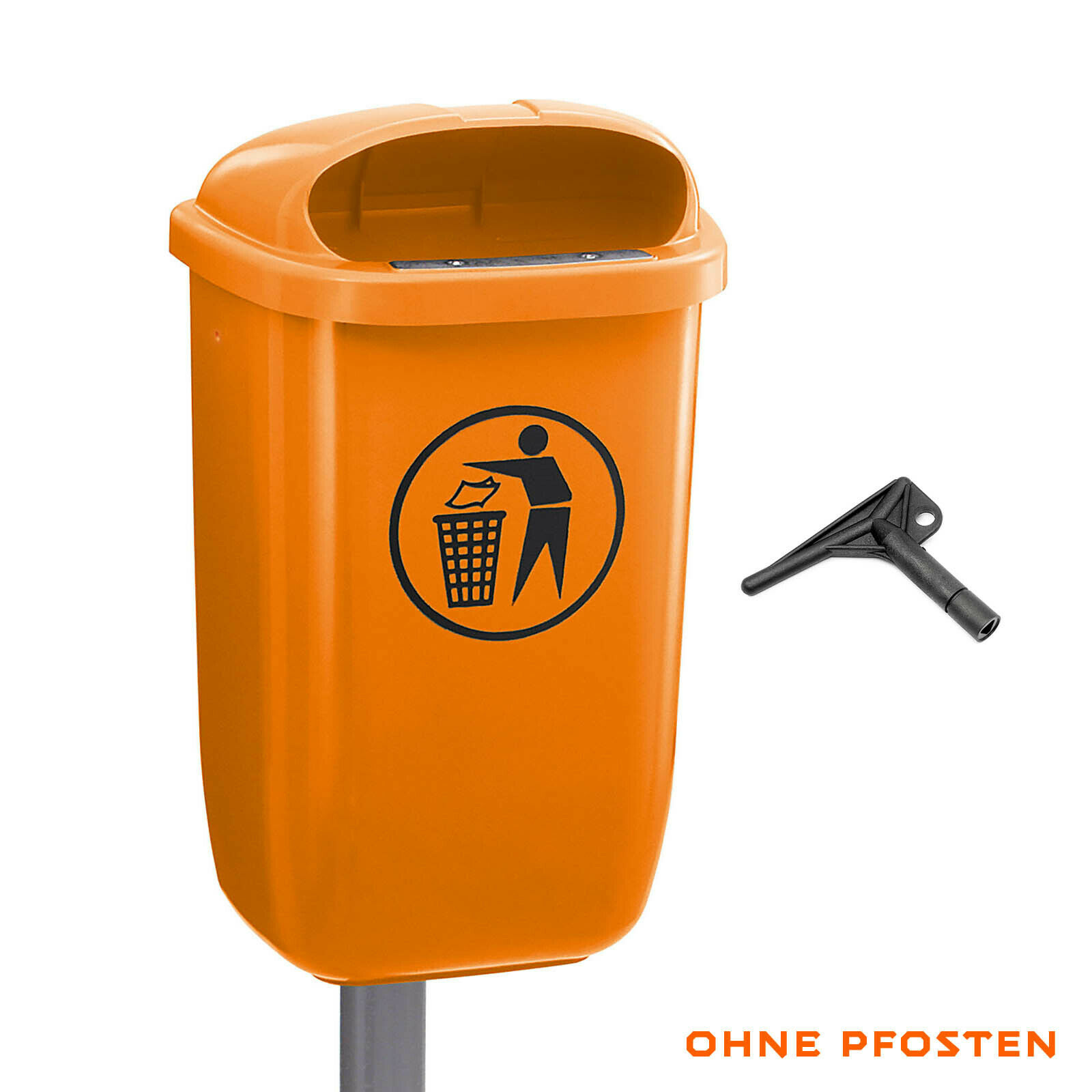 HYDROTEC Abfallbehälter GALETEA orange