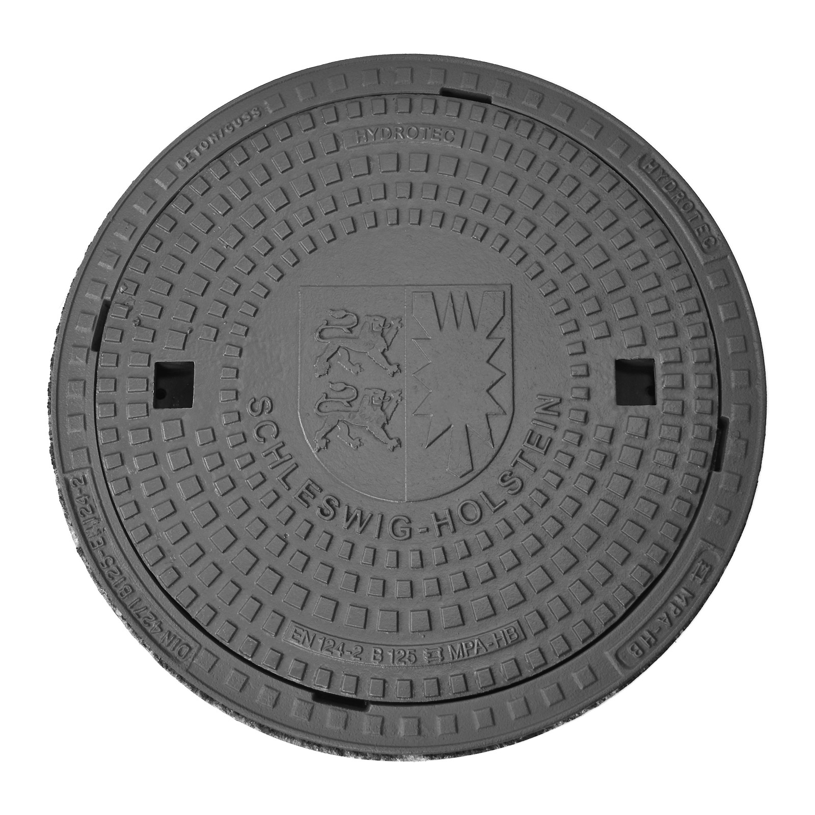 HYDROTEC Schachtabdeckung Länderwappen Schleswig-Holstein B125