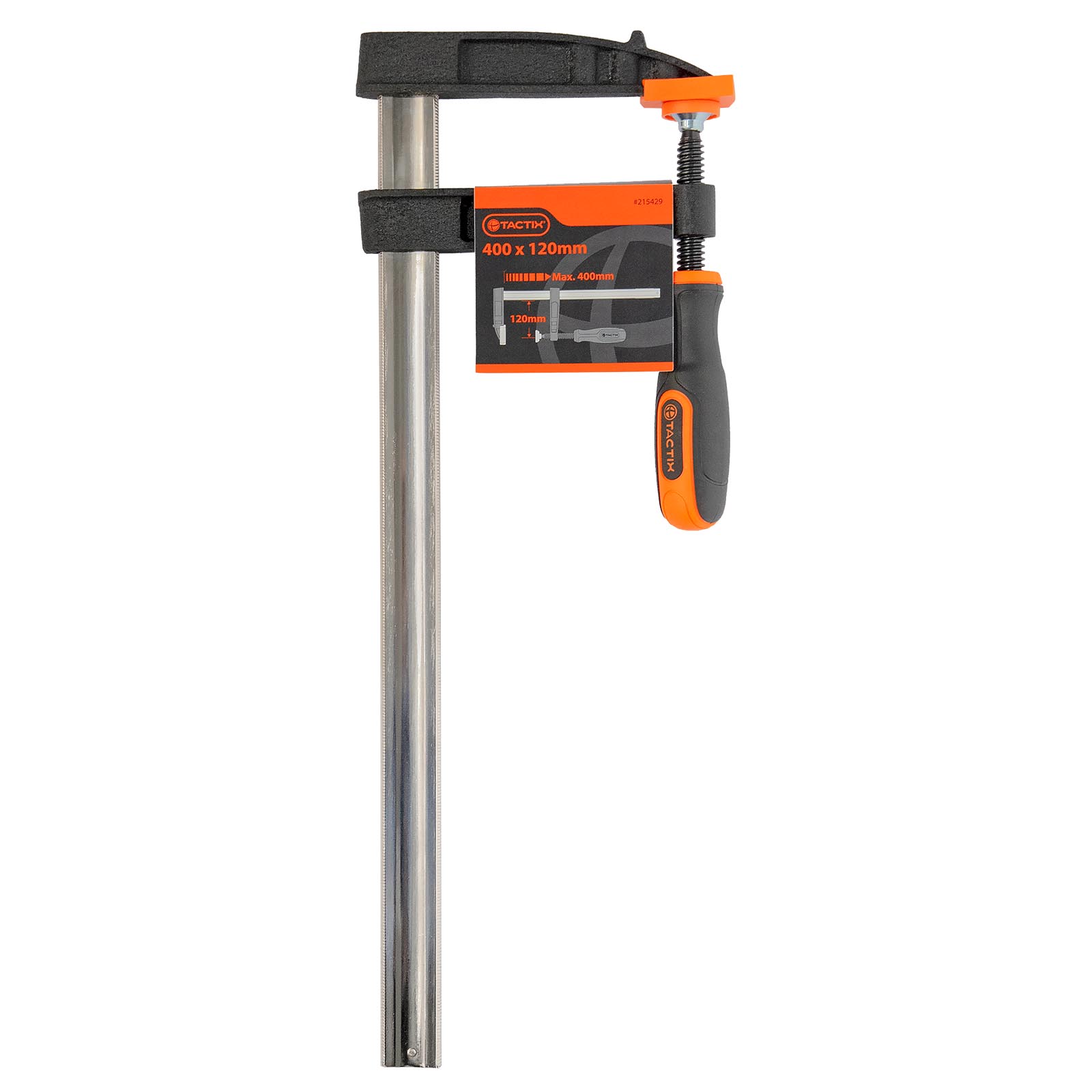 TACTIX Schraubzwinge F - 400 x 120 mm