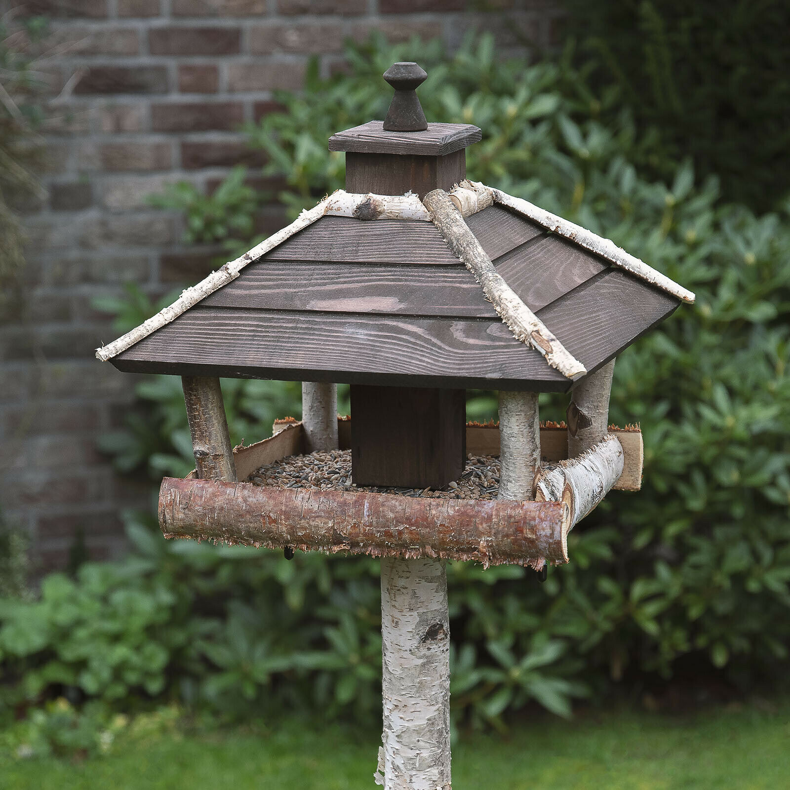 Vogelhaus Vogelfutterstation „Bayerischer Wald“ dunkel