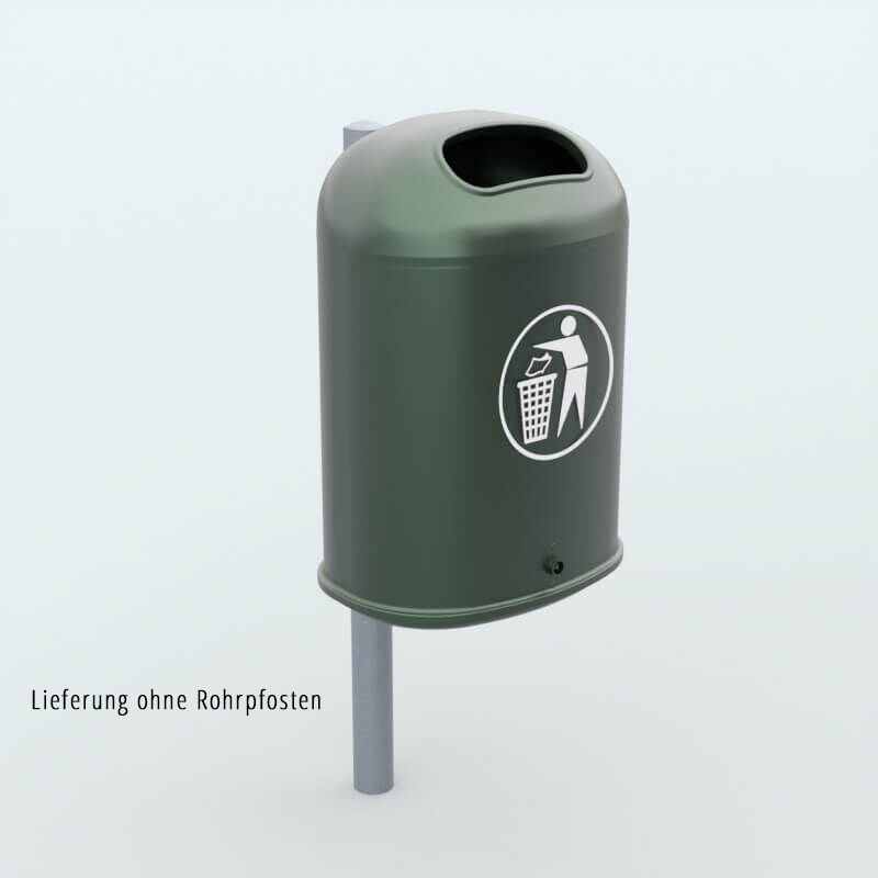 HYDROTEC Abfallbehälter 45L dunkelgrün mit Symbol HYDROTEC Abfallbehälter 45L dunkelgrün mit Symbol