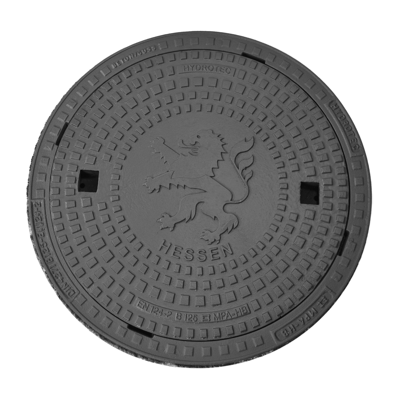 HYDROTEC Schachtabdeckung Länderwappen Hessen B125 HYDROTEC Schachtabdeckung Länderwappen Hessen B125