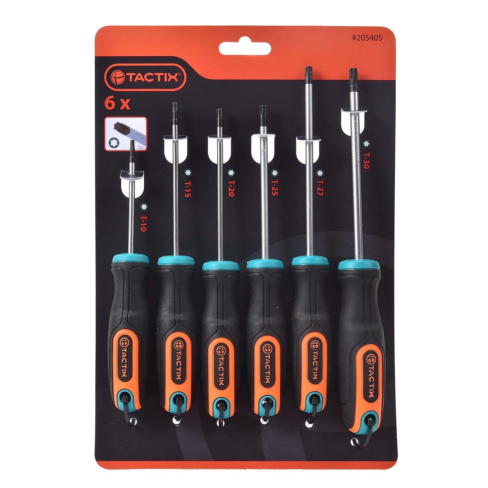 TACTIX Schraubendreher-Set, 6-teilig - Torx
