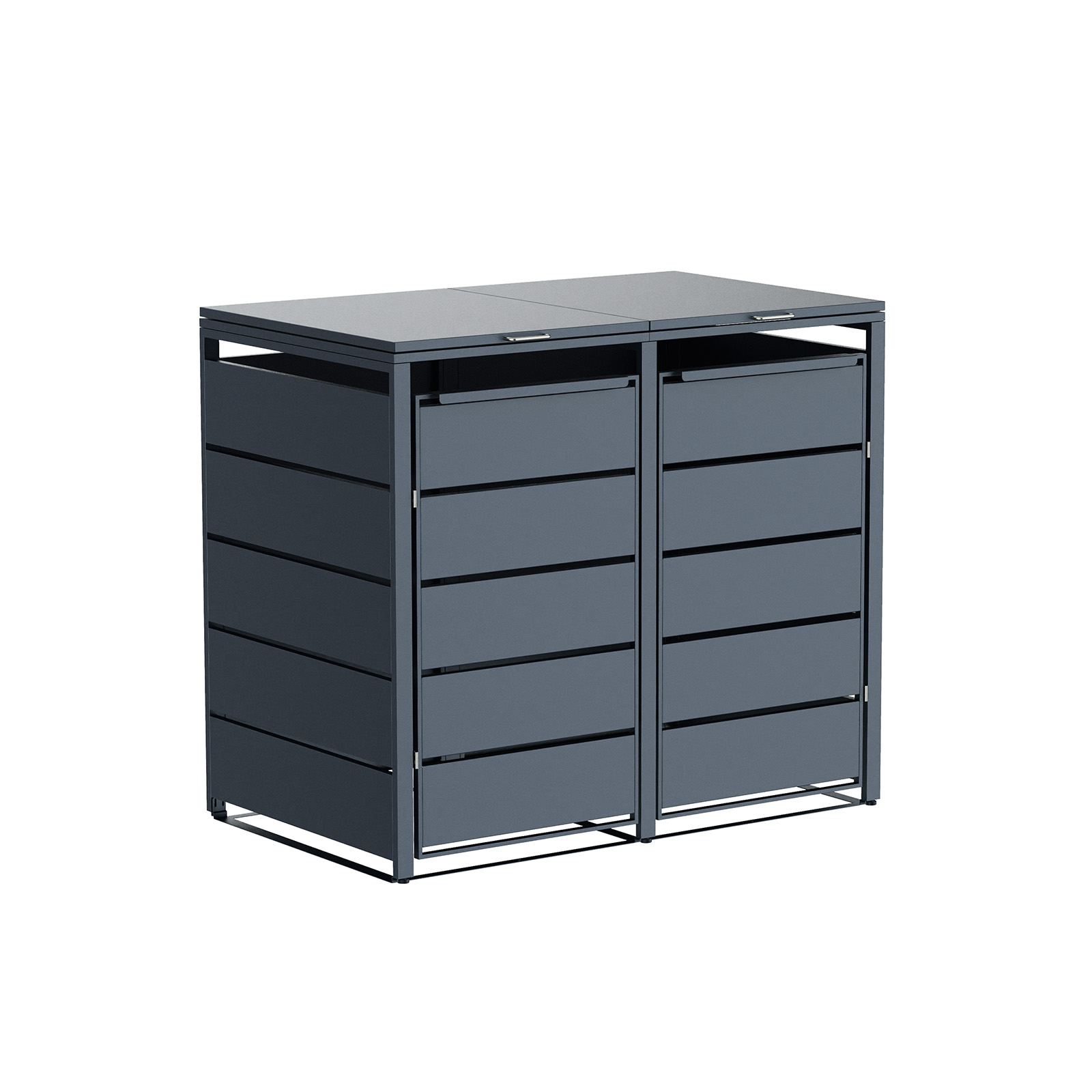 Mülltonnenbox Mülltonnenverkleidung 2er
