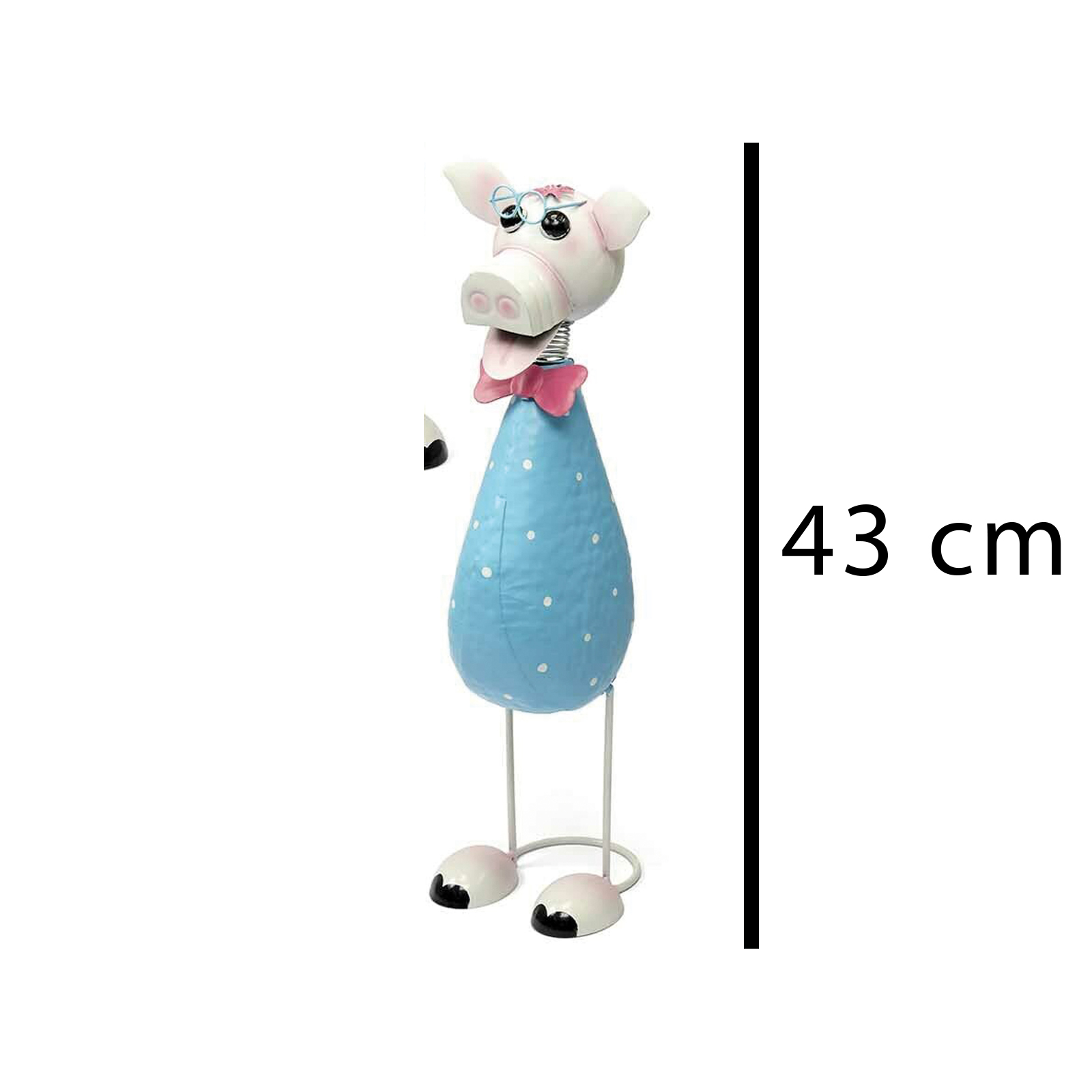 Deko-Tierfiguren aus Metall - Schwein