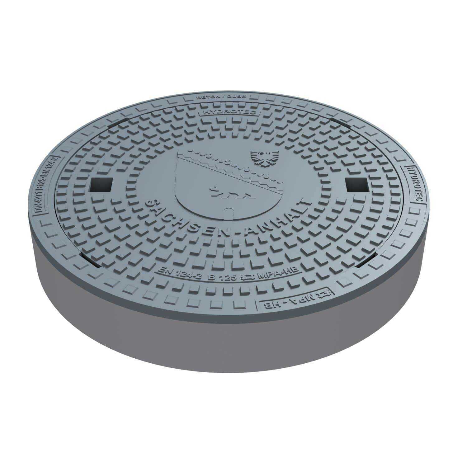 HYDROTEC Schachtabdeckung Länderwappen Sachsen-Anhalt B125