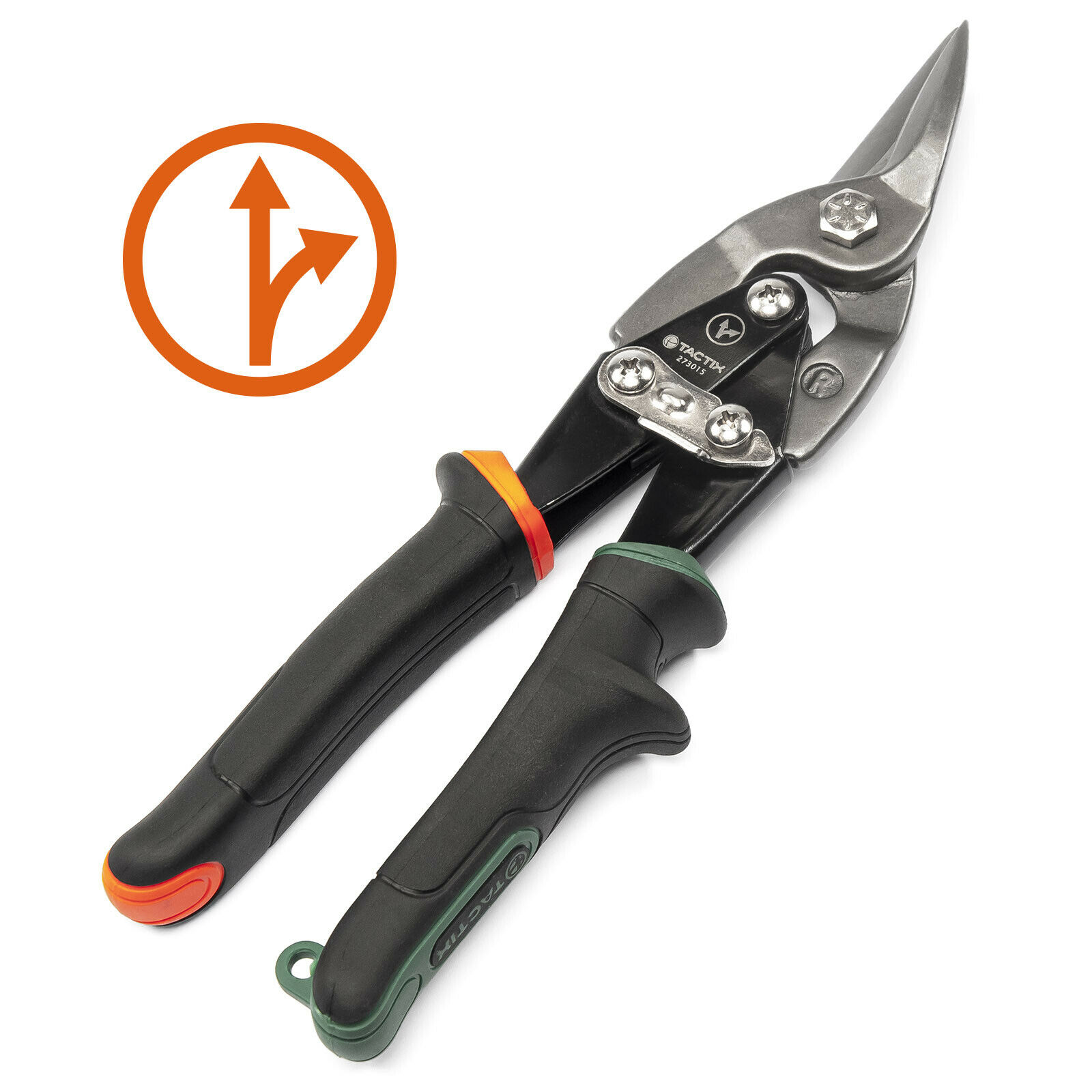 TACTIX Blechschere 250mm Metallschere Figurenschere gerade/links/rechts wählbar Rechts