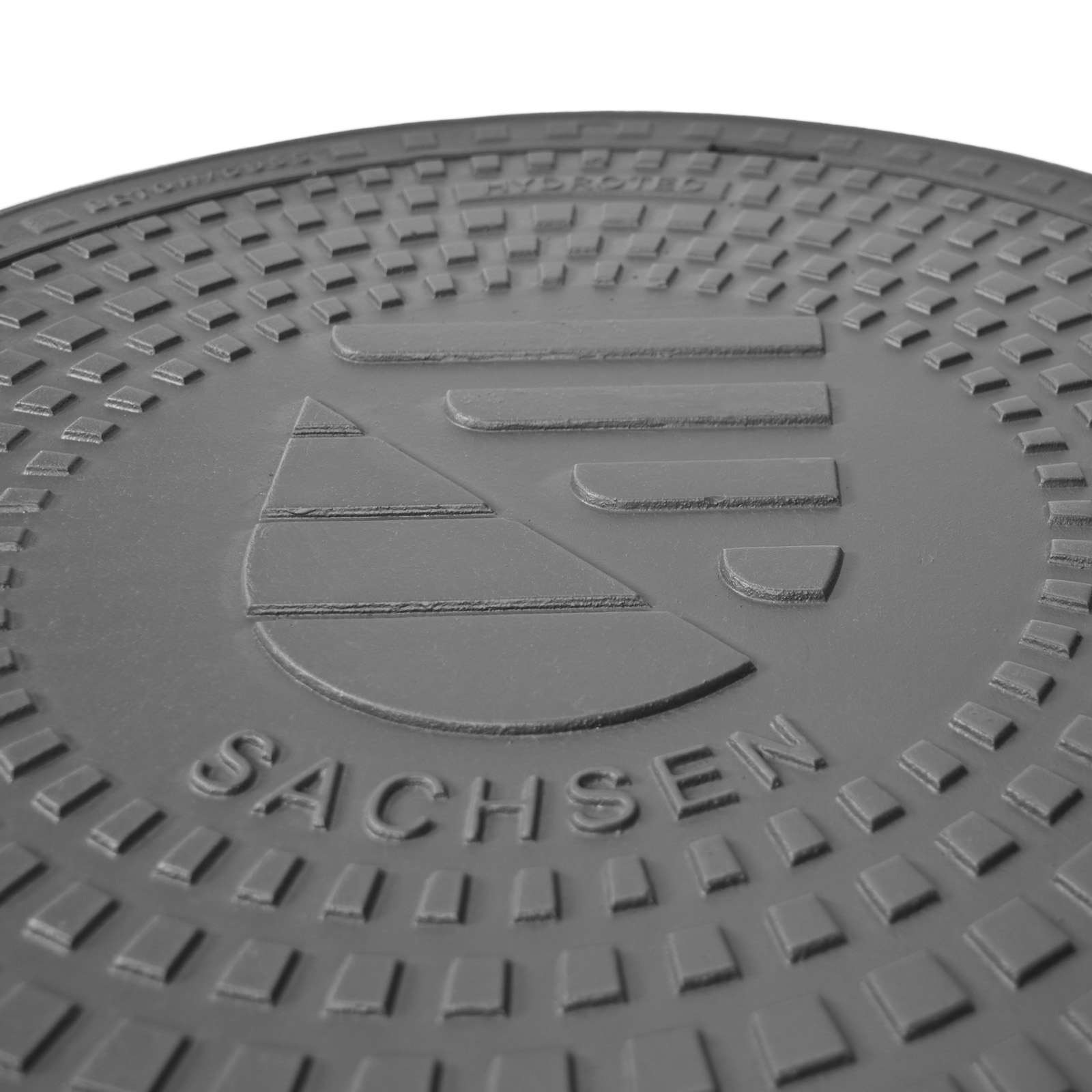 HYDROTEC Schachtabdeckung Länderwappen Sachsen B125