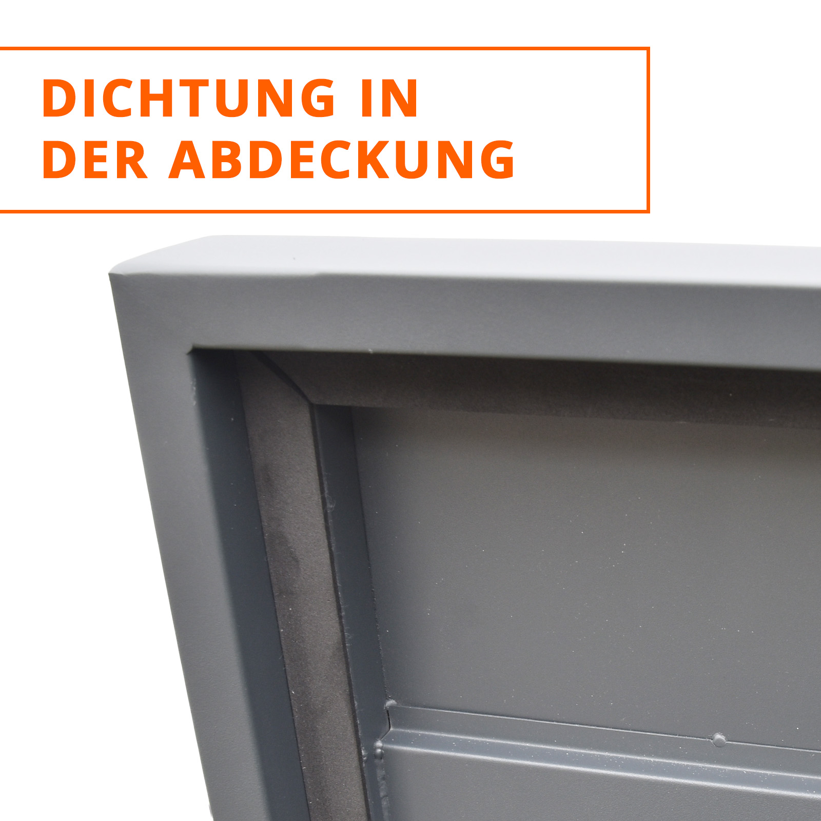 XXL Gartenbox aus Metall 185 x 85 x 69 cm