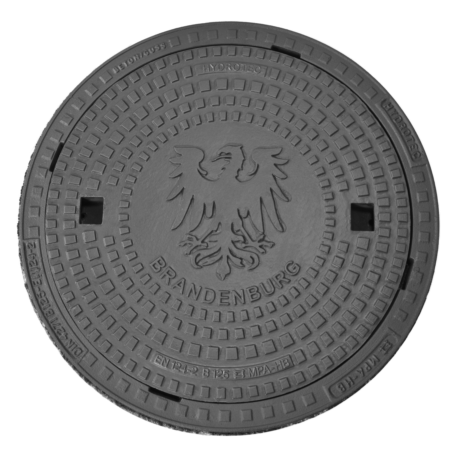 HYDROTEC Schachtabdeckung Länderwappen Brandenburg B125 HYDROTEC Schachtabdeckung Länderwappen Brandenburg B125