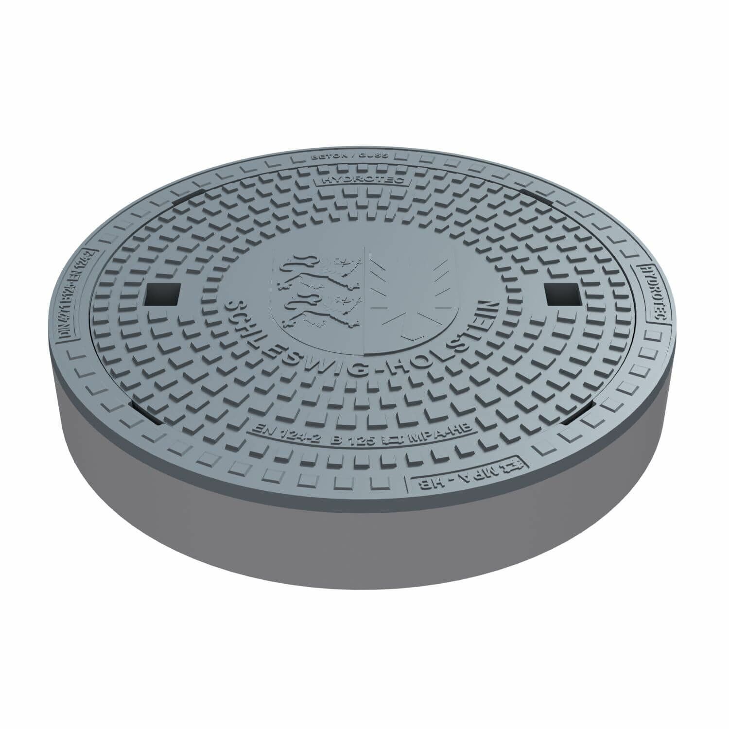 HYDROTEC Schachtabdeckung Länderwappen Schleswig-Holstein B125
