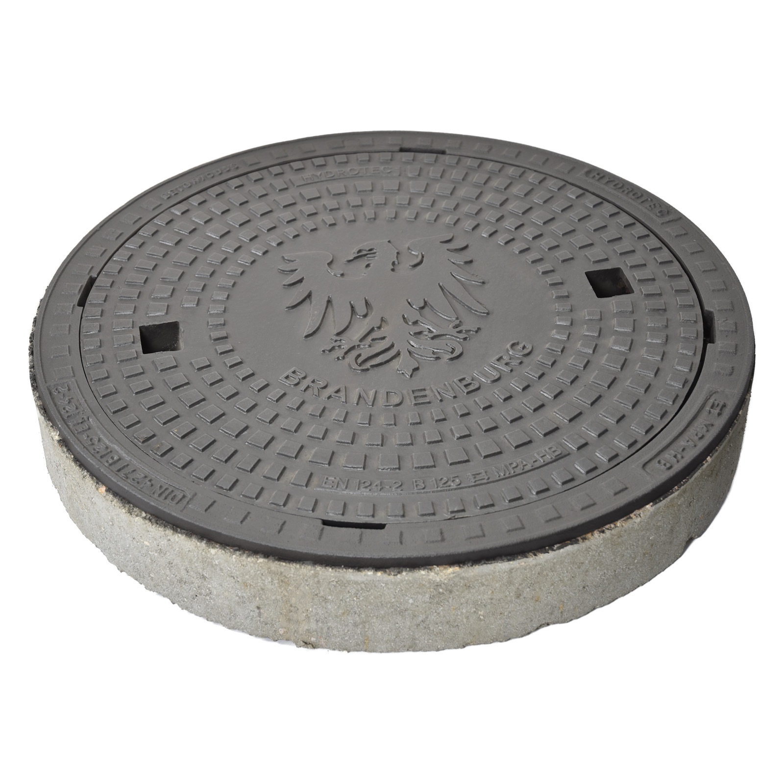 HYDROTEC Schachtabdeckung Länderwappen Brandenburg B125 HYDROTEC Schachtabdeckung Länderwappen Brandenburg B125