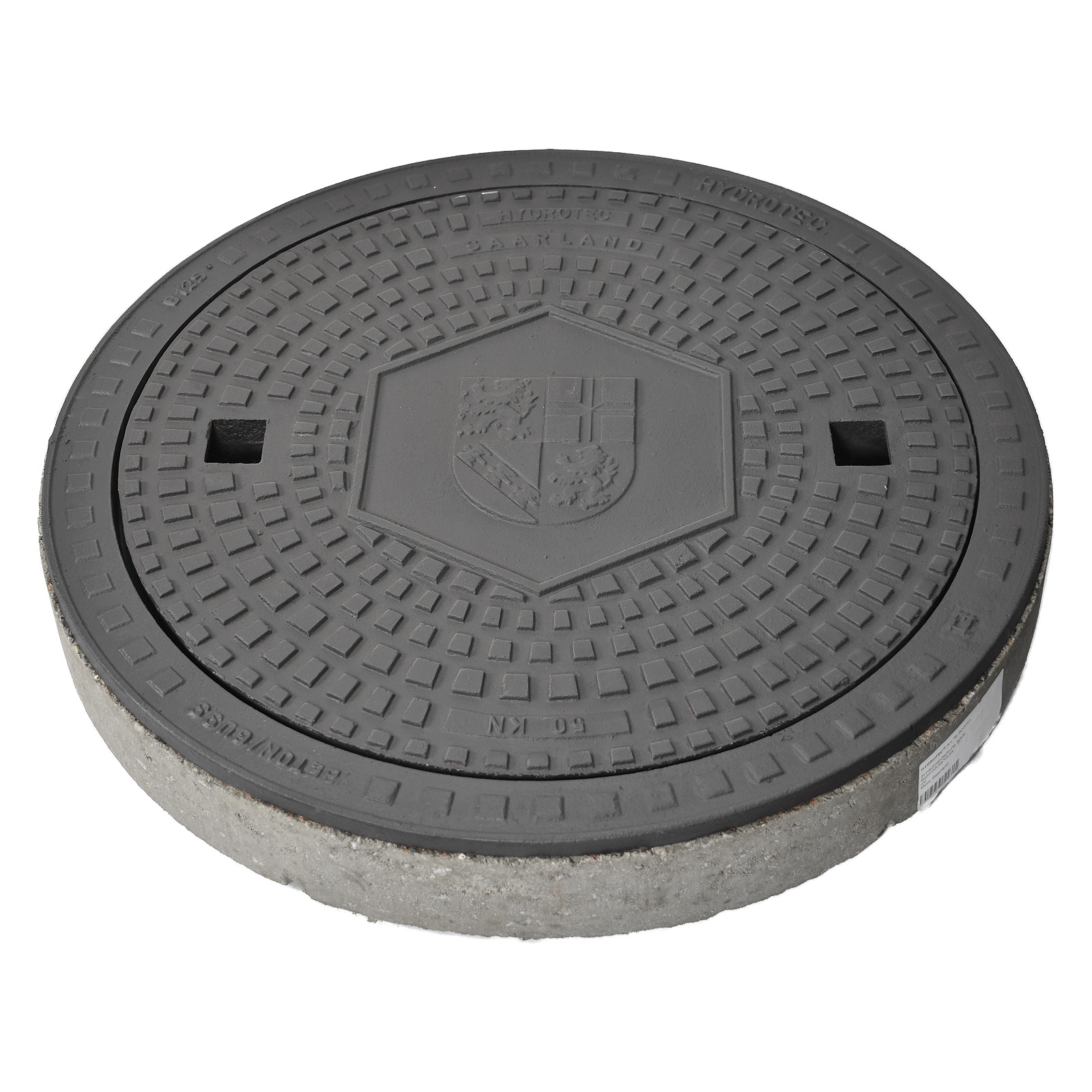 HYDROTEC Schachtabdeckung Länderwappen Saarland 50kN