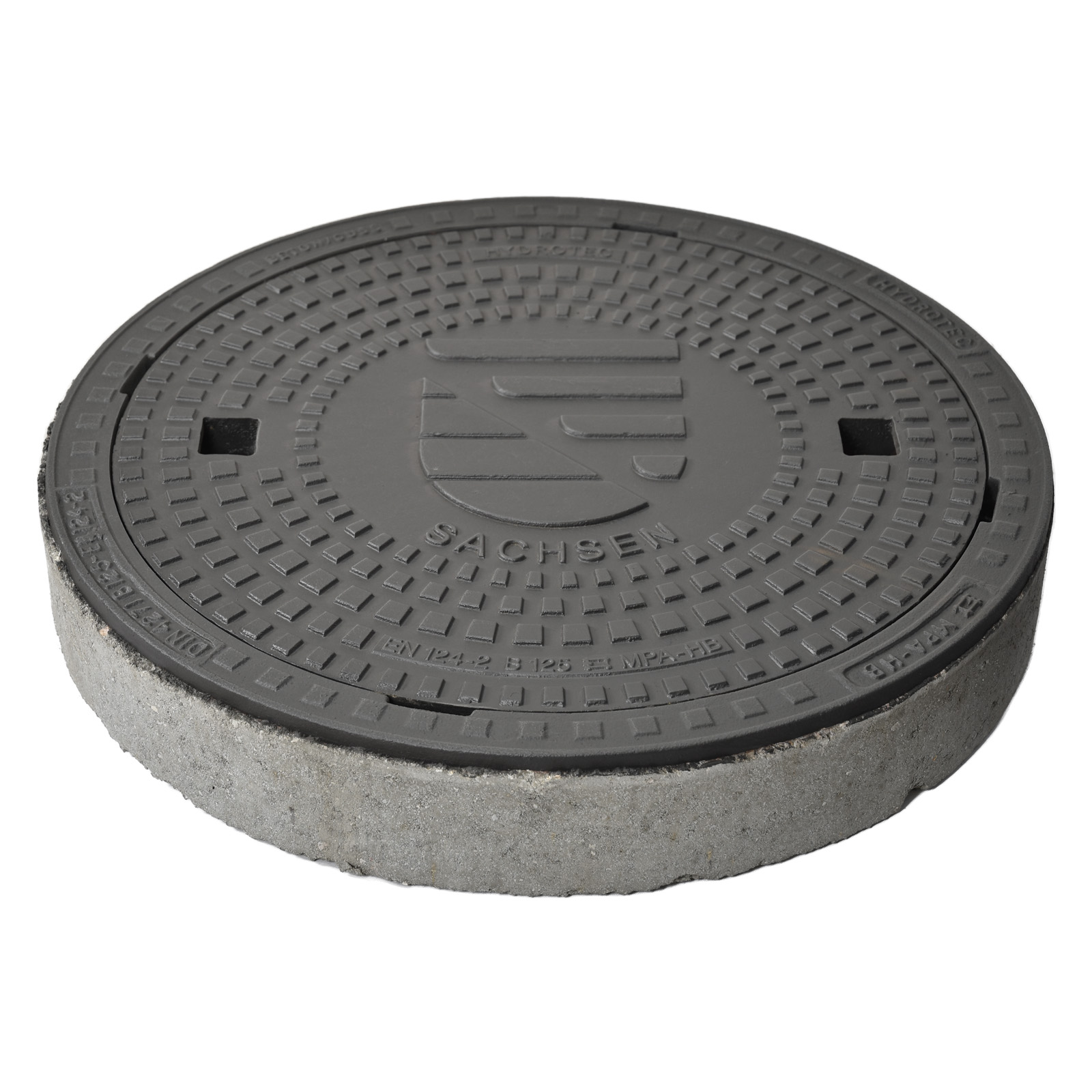 HYDROTEC Schachtabdeckung Länderwappen Sachsen B125