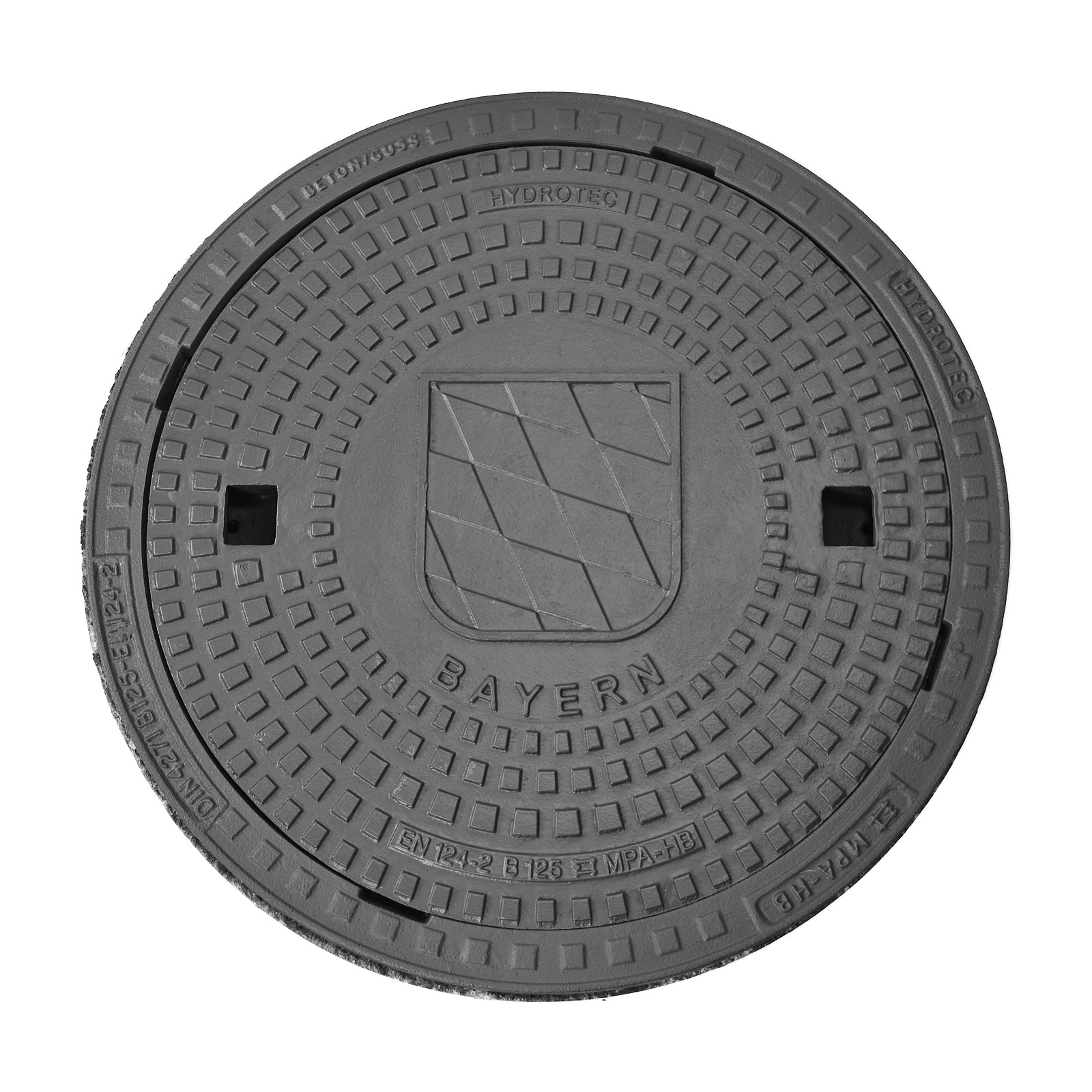 HYDROTEC Schachtabdeckung Länderwappen Bayern (Raute) B125 HYDROTEC Schachtabdeckung Länderwappen Bayern (Raute) B125