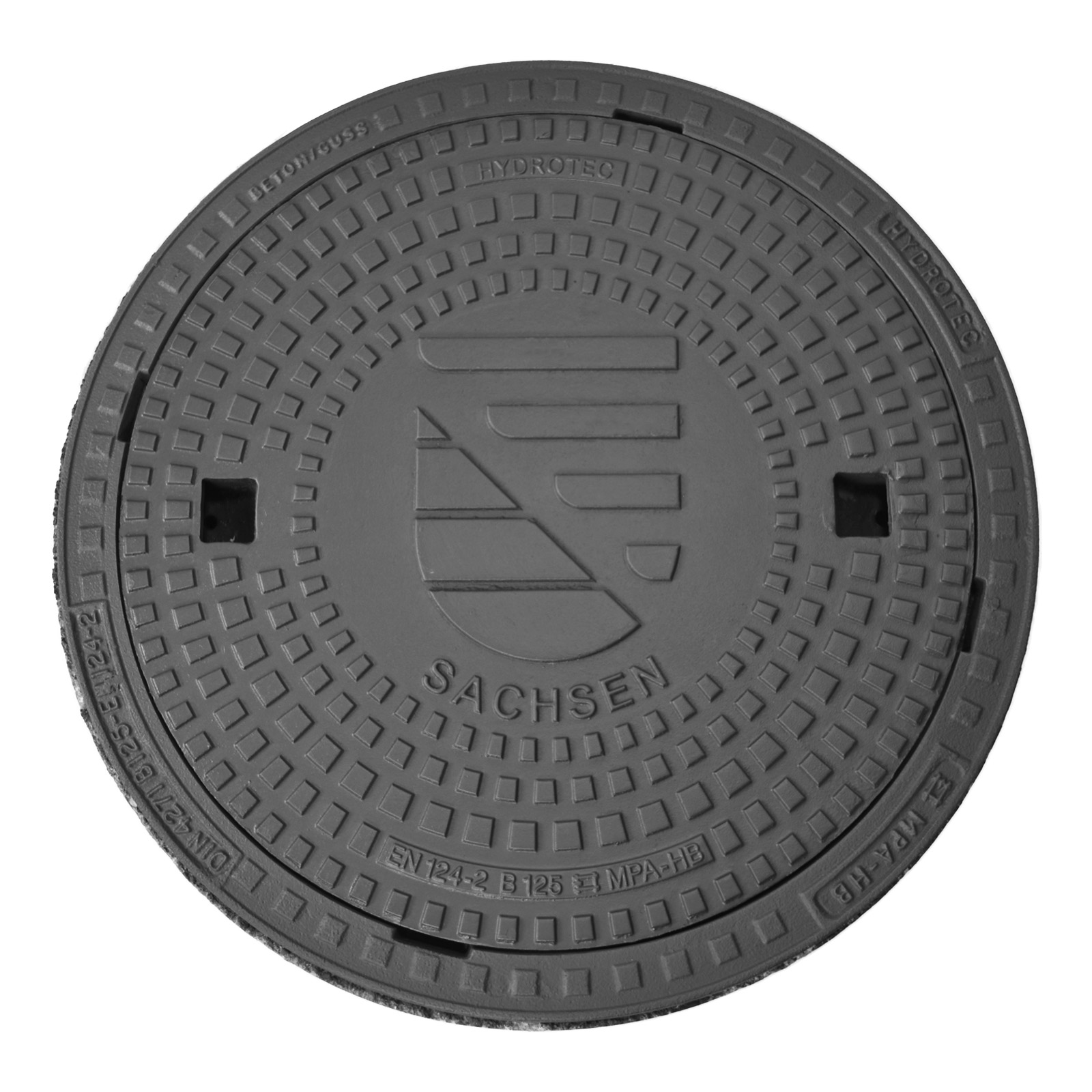 HYDROTEC Schachtabdeckung Länderwappen Sachsen B125