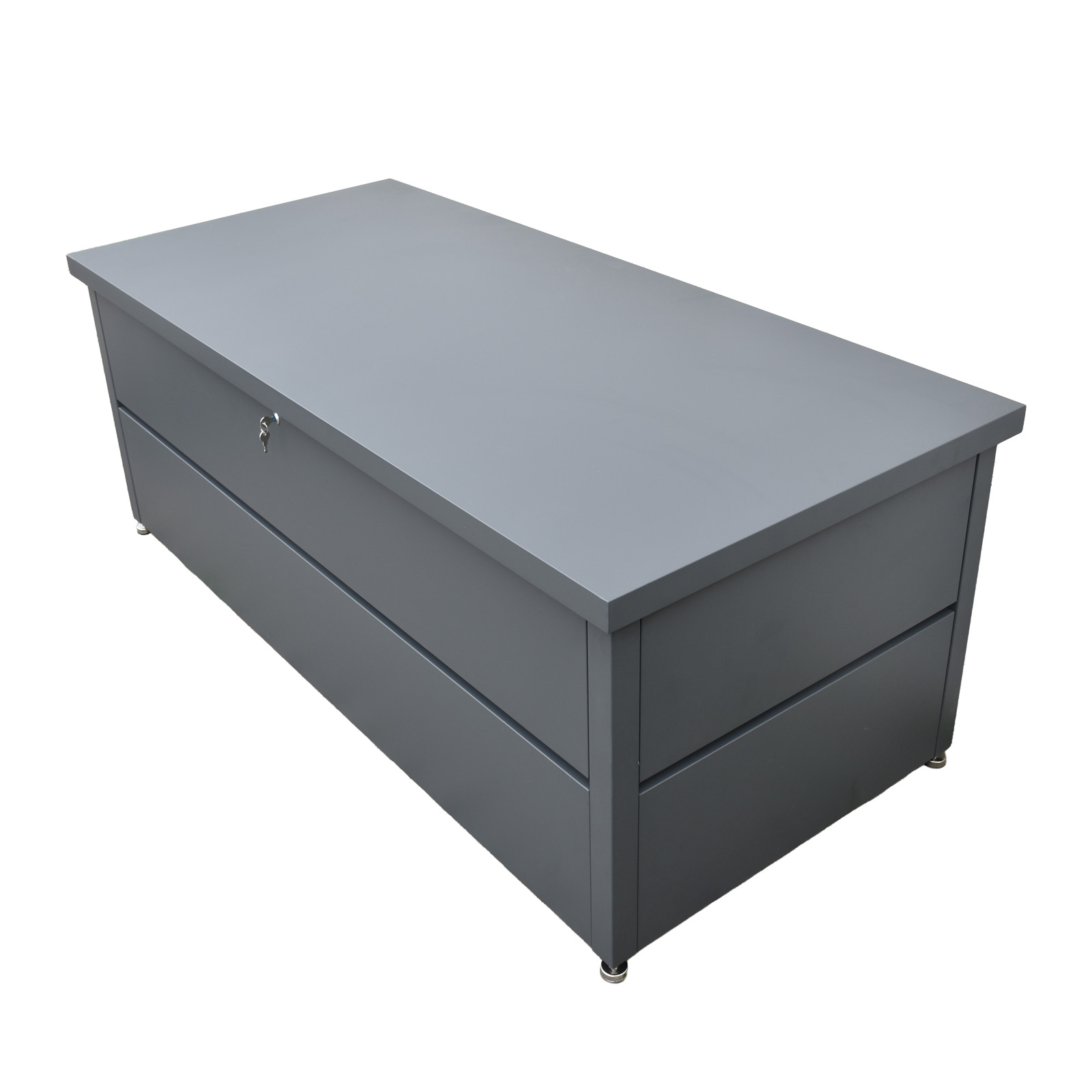 XXL Gartenbox aus Metall 185 x 85 x 69 cm