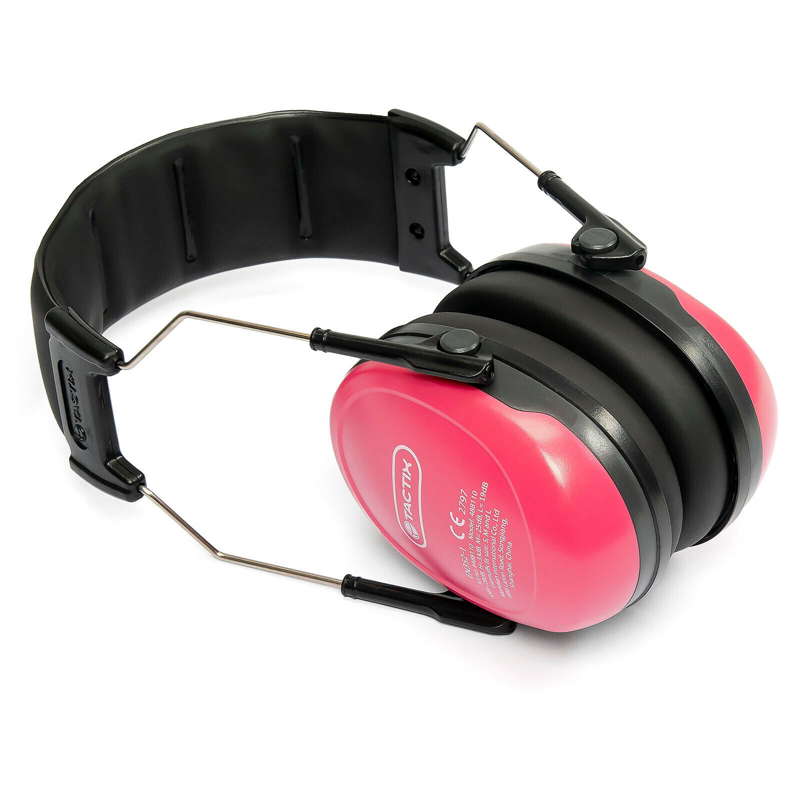 TACTIX Kinder Kapselgehörschutz Lärmschutz 2Farben gepolstert leicht CE-SNR29dB Pink