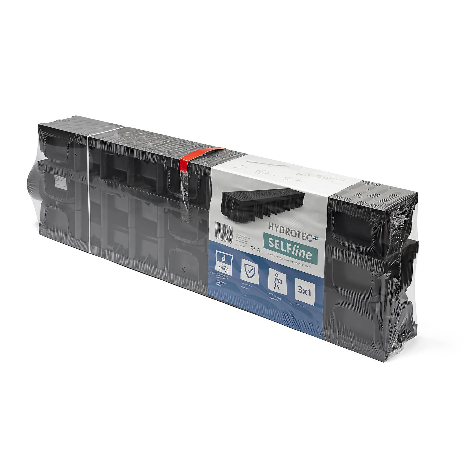 HYDROTEC SELFline Kunststoffrinne 3er-Set