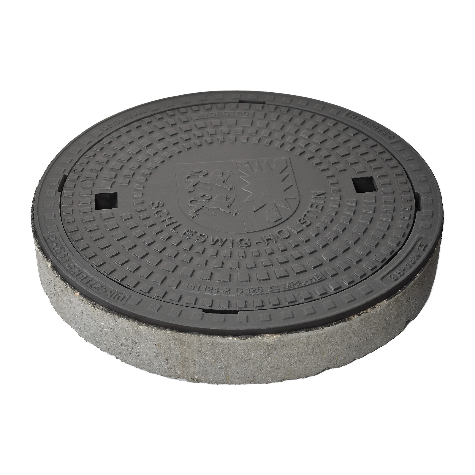 HYDROTEC Schachtabdeckung Länderwappen Schleswig-Holstein B125