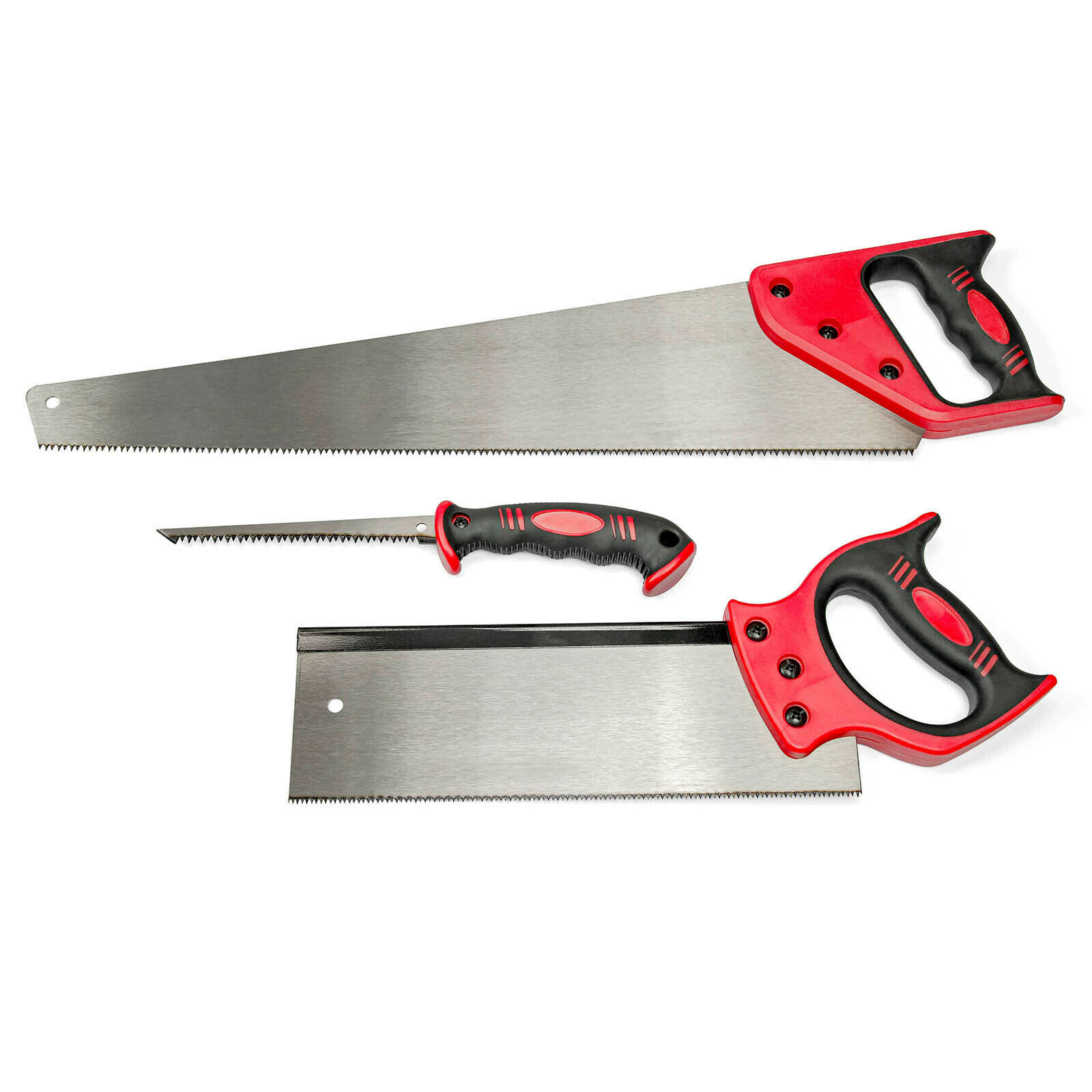 Handsägen-Set, 3-teilig - Fuchsschwanz, Rückensäge, Trockenbausäge Handsägen-Set, 3-teilig - Fuchsschwanz, Rückensäge, Trockenbausäge